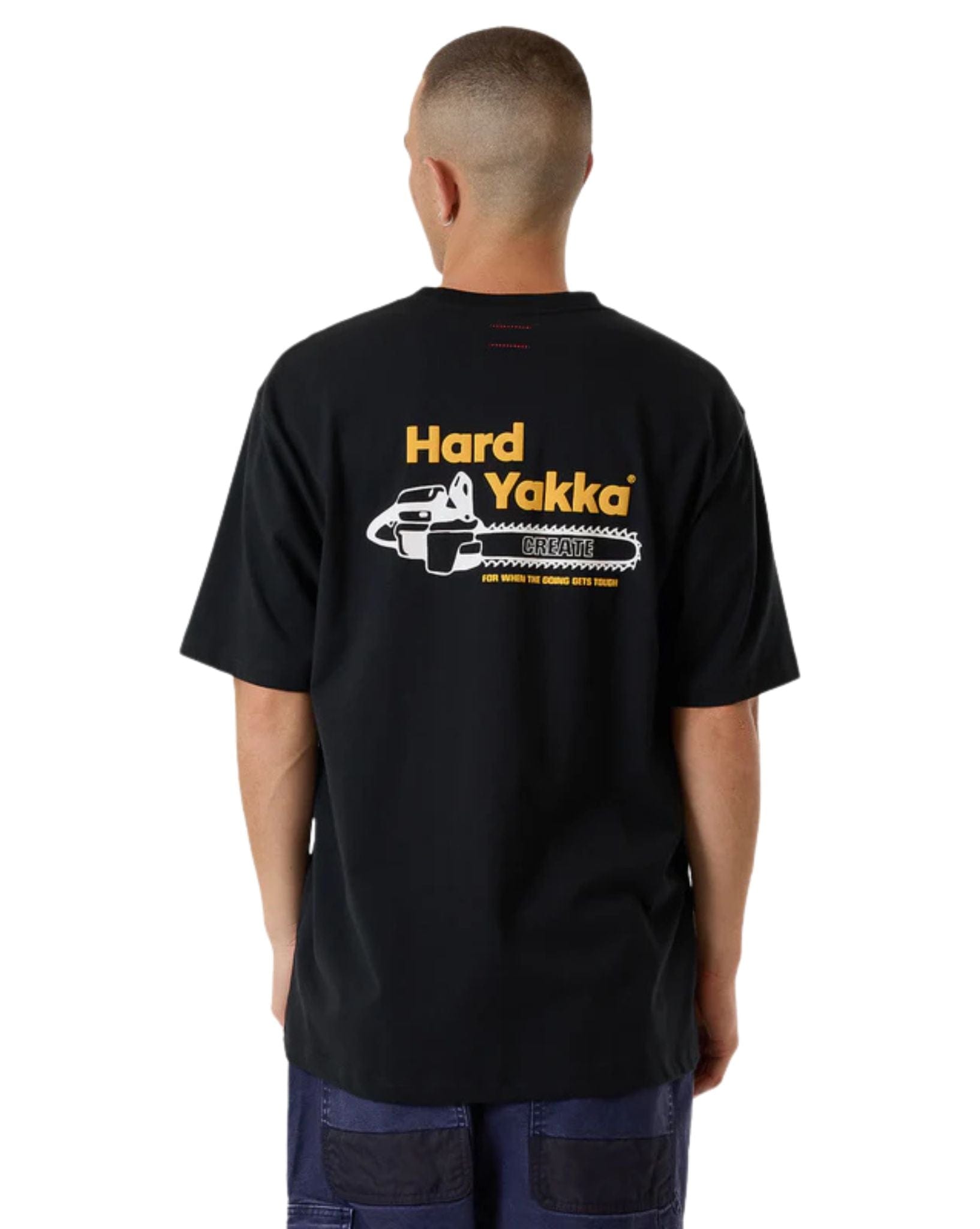 Hard Yakka Mens HYC Motor AXE Oversize Fit Tee