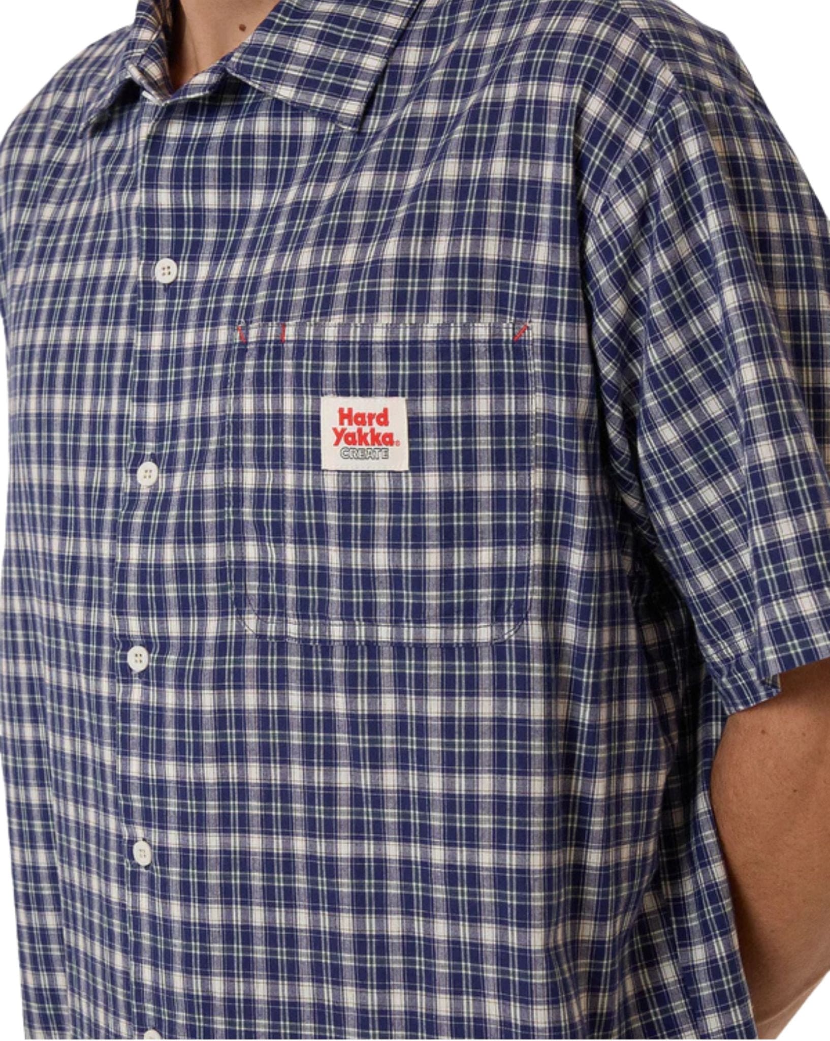 Hard Yakka Mens HYC Short Sleeve Check Shirt