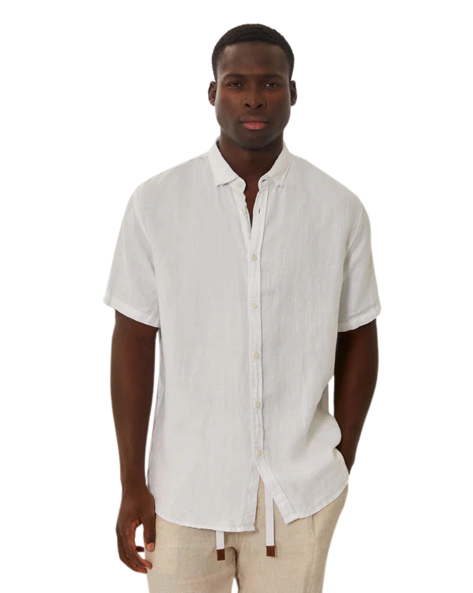 Industrie Mens The Tennyson Linen S/S Shirt