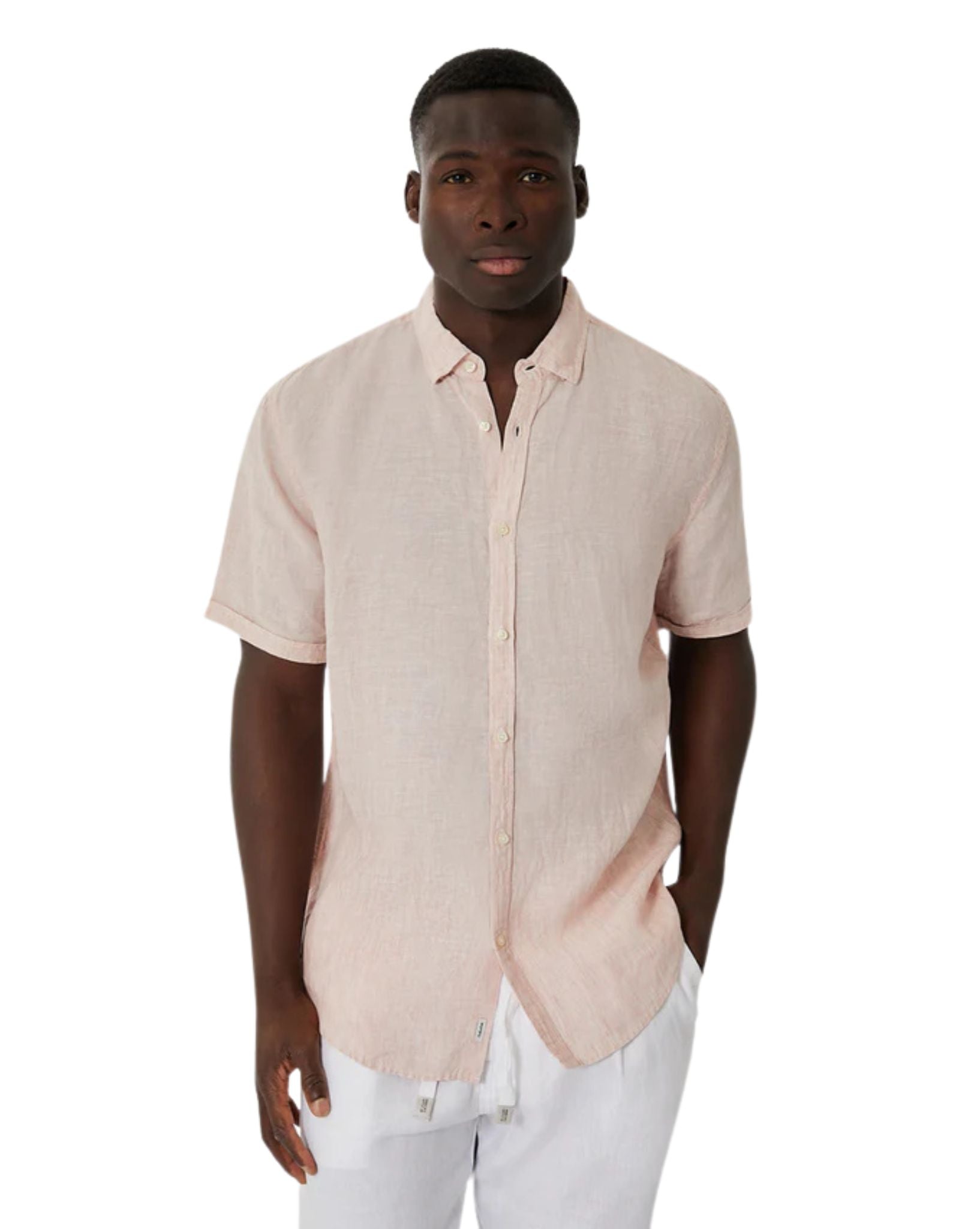 Industrie Mens The Tennyson Linen S/S Shirt