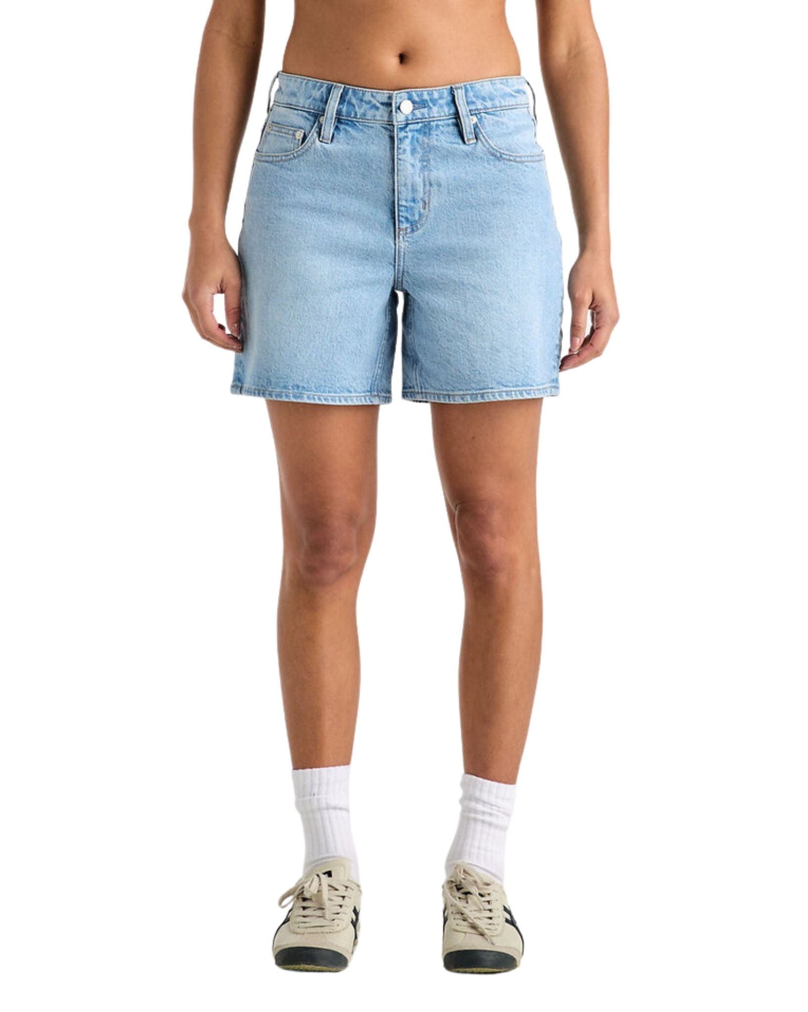 Lee Womens Mid Straight Short - Satellite Blues