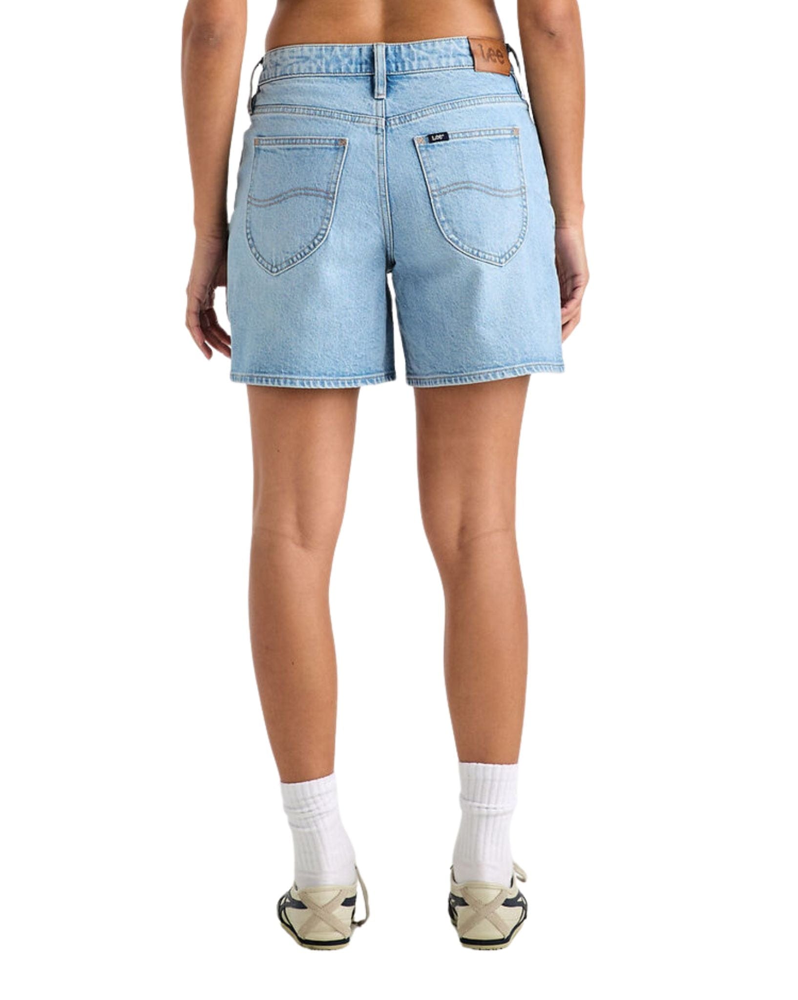 Lee Womens Mid Straight Short - Satellite Blues