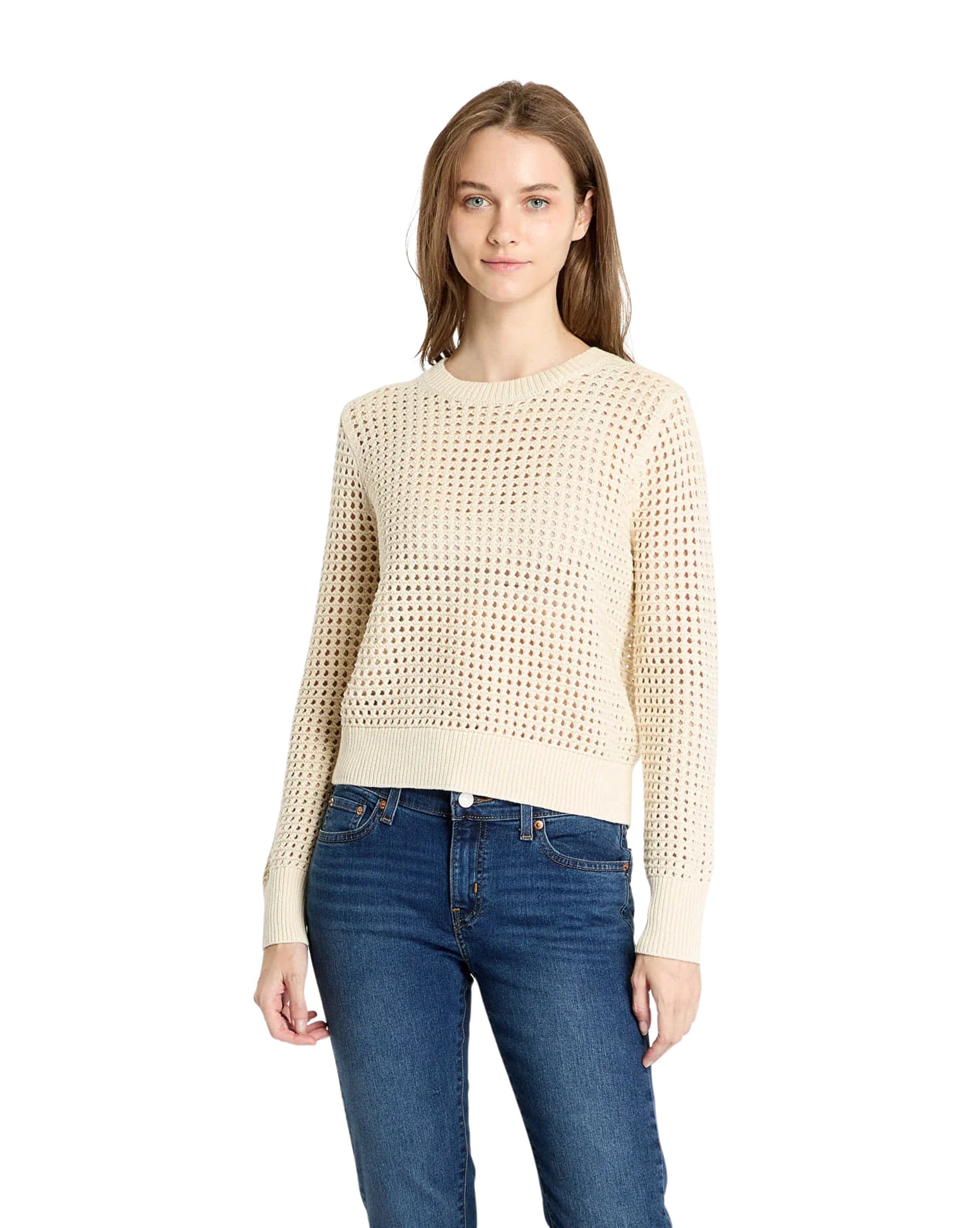 Levi Superbloom Crochet Long Sleeve Top