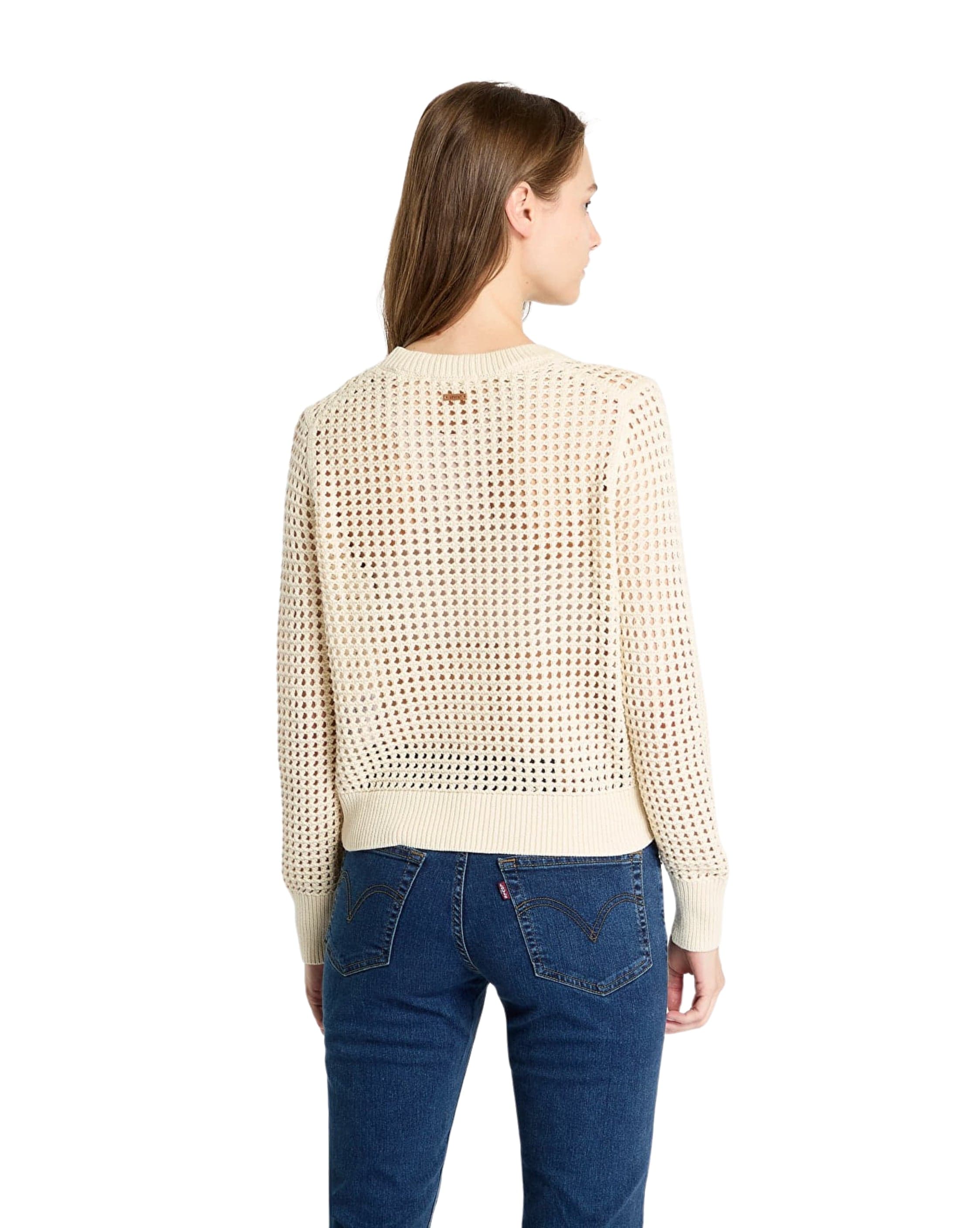 Levi Superbloom Crochet Long Sleeve Top