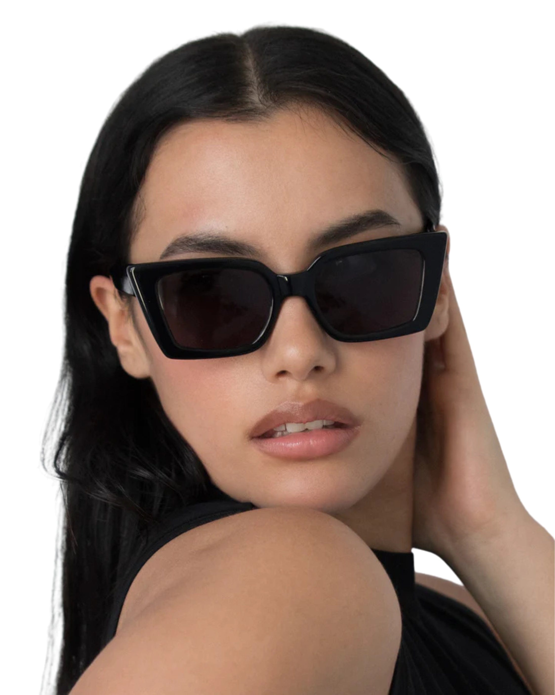 Lu Goldie Lucia-Black Sunglasses