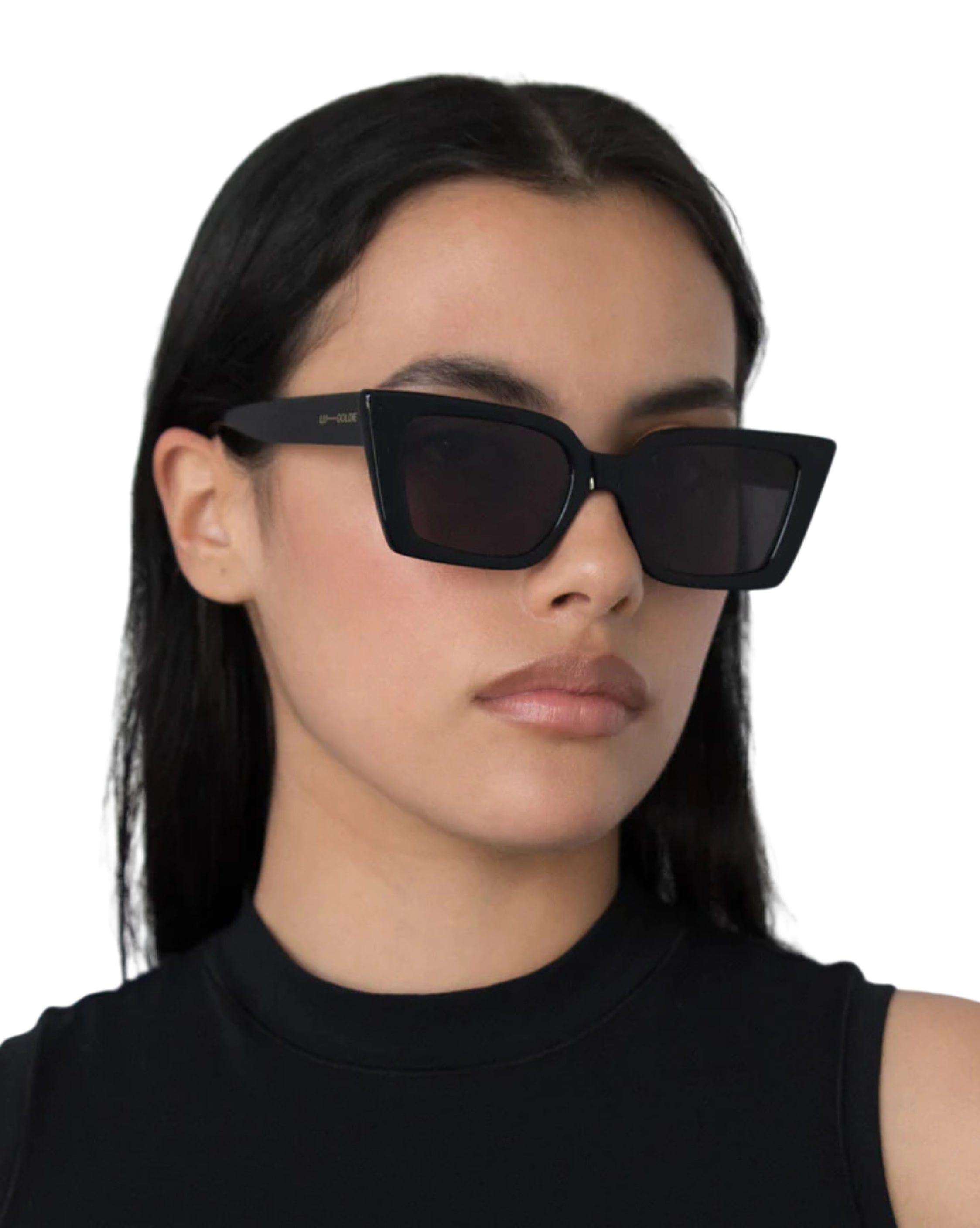 Lu Goldie Lucia-Black Sunglasses