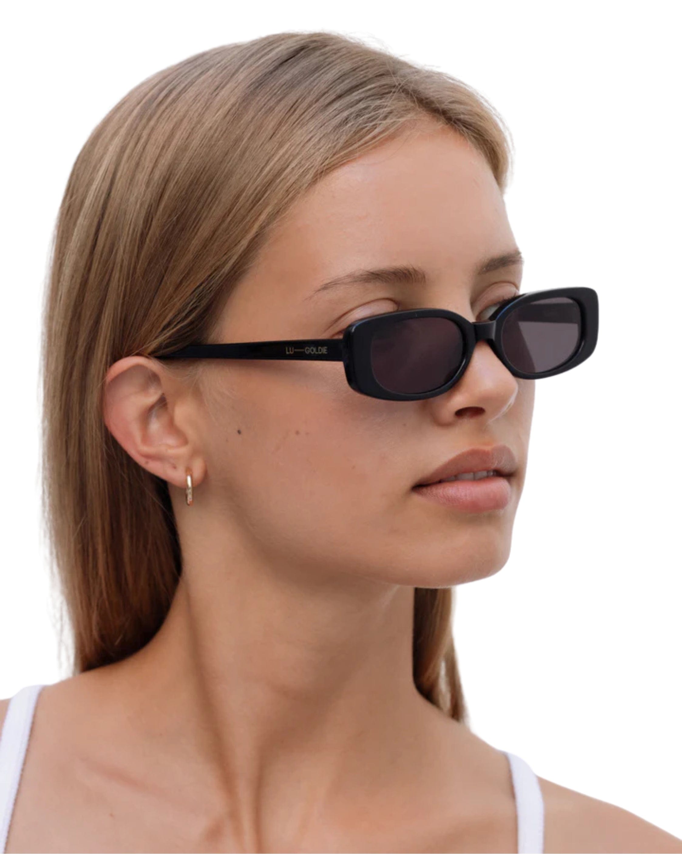 Lu Goldie Solene-Black Sunglasses