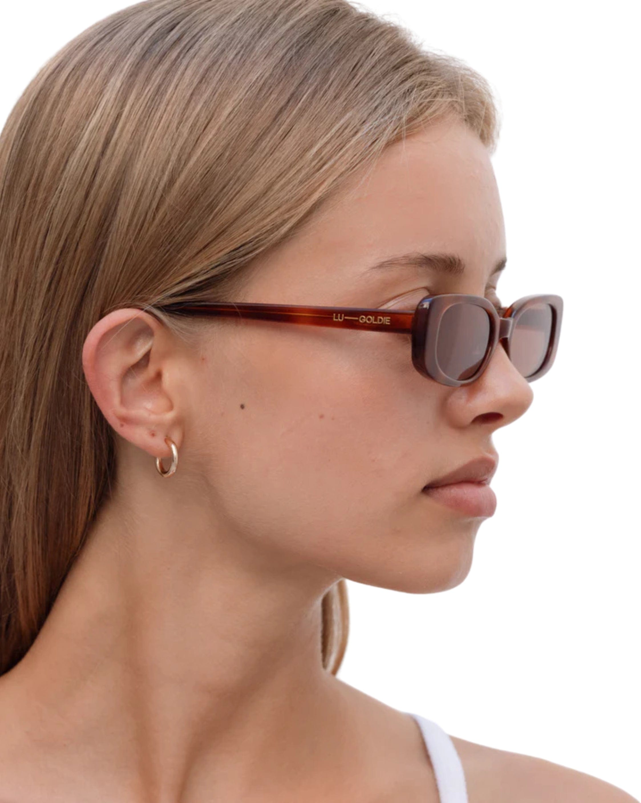 Lu Goldie Solene-Chestnut Sunglasses