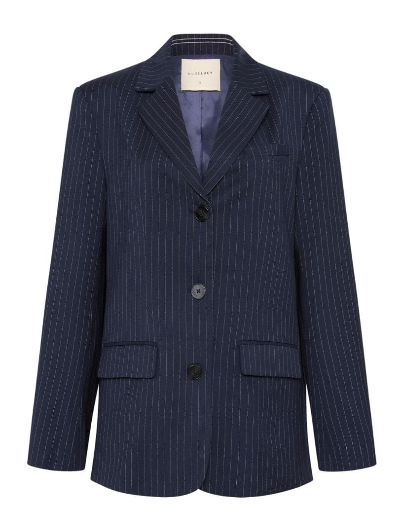 Nude Lucy Bailey Pinstripe Blazer