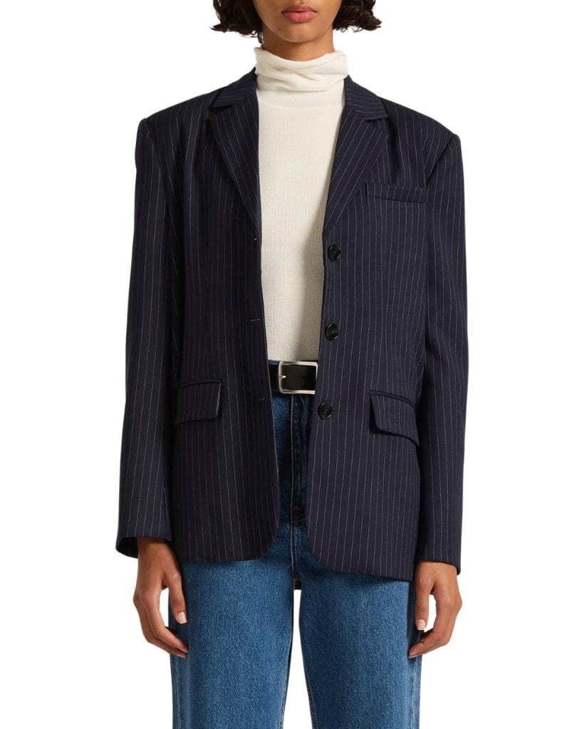 Nude Lucy Bailey Pinstripe Blazer