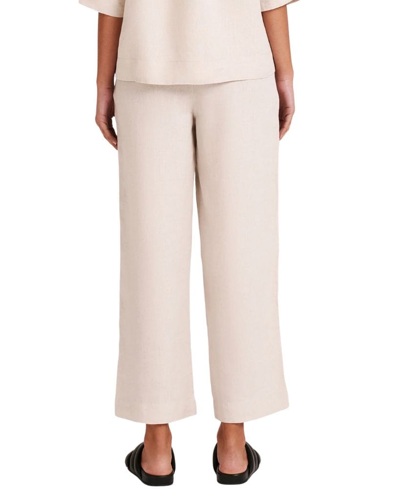 Nude Lucy Lounge Linen Crop Pant Available Today with Free Shipping