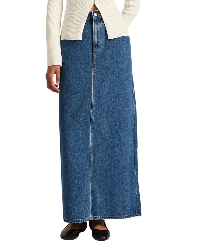 Nude Lucy Organic Denim Maxi Skirt