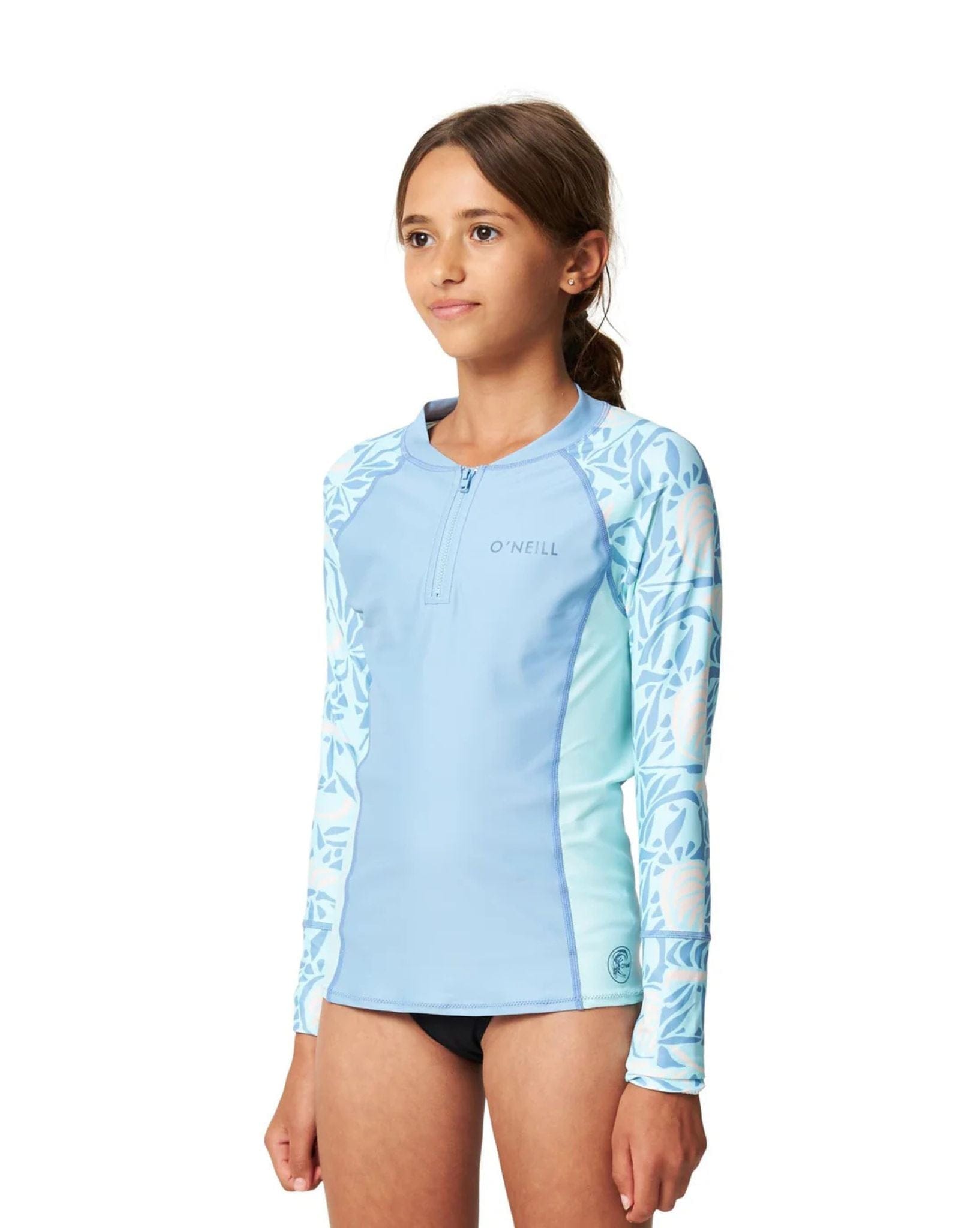 O'Neill Girl's Bahia 1/4 Zip LS Rash Vest