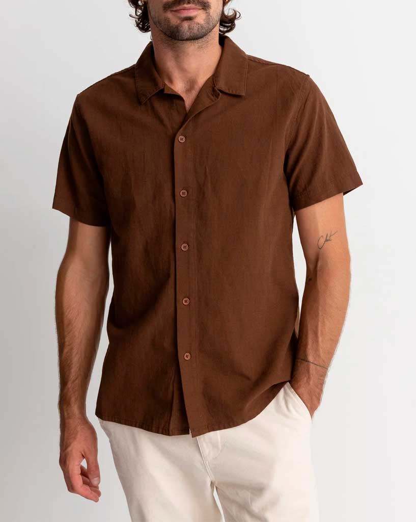 Rhythm Classic Linen Ss Shirt