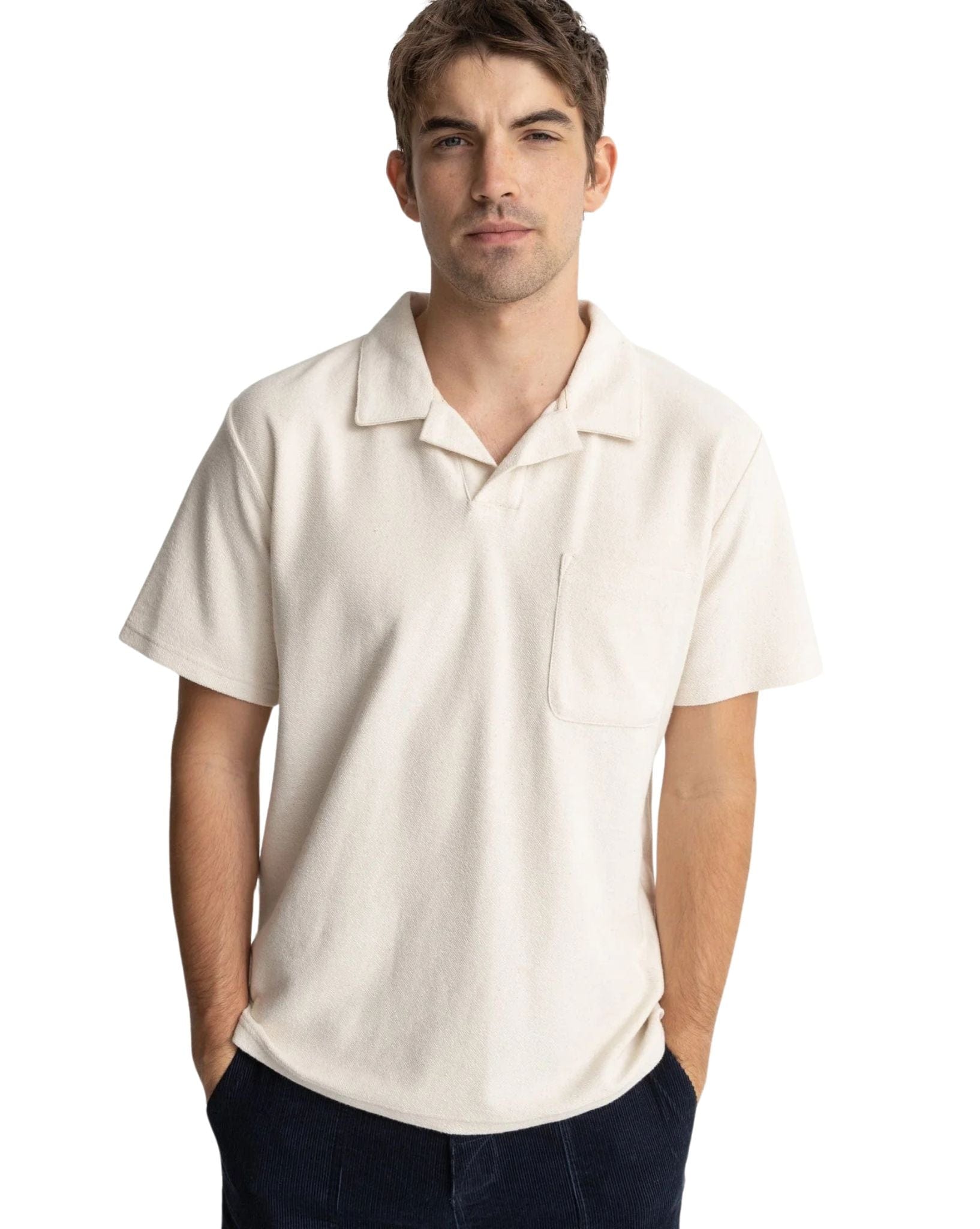 Rhythm Mens Vintage Terry Polo