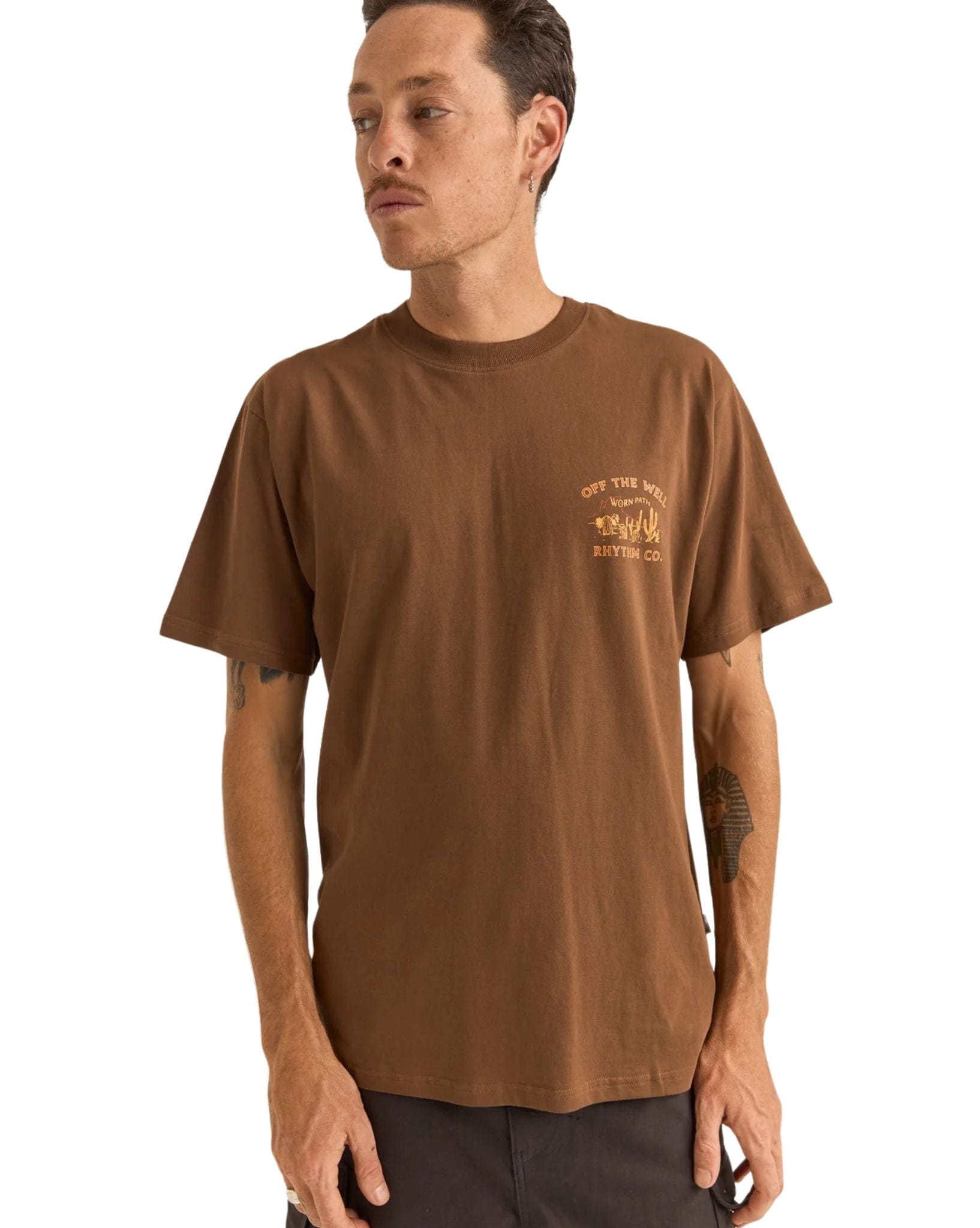 Rhythm Mens Worn Path Ss T-Shirt