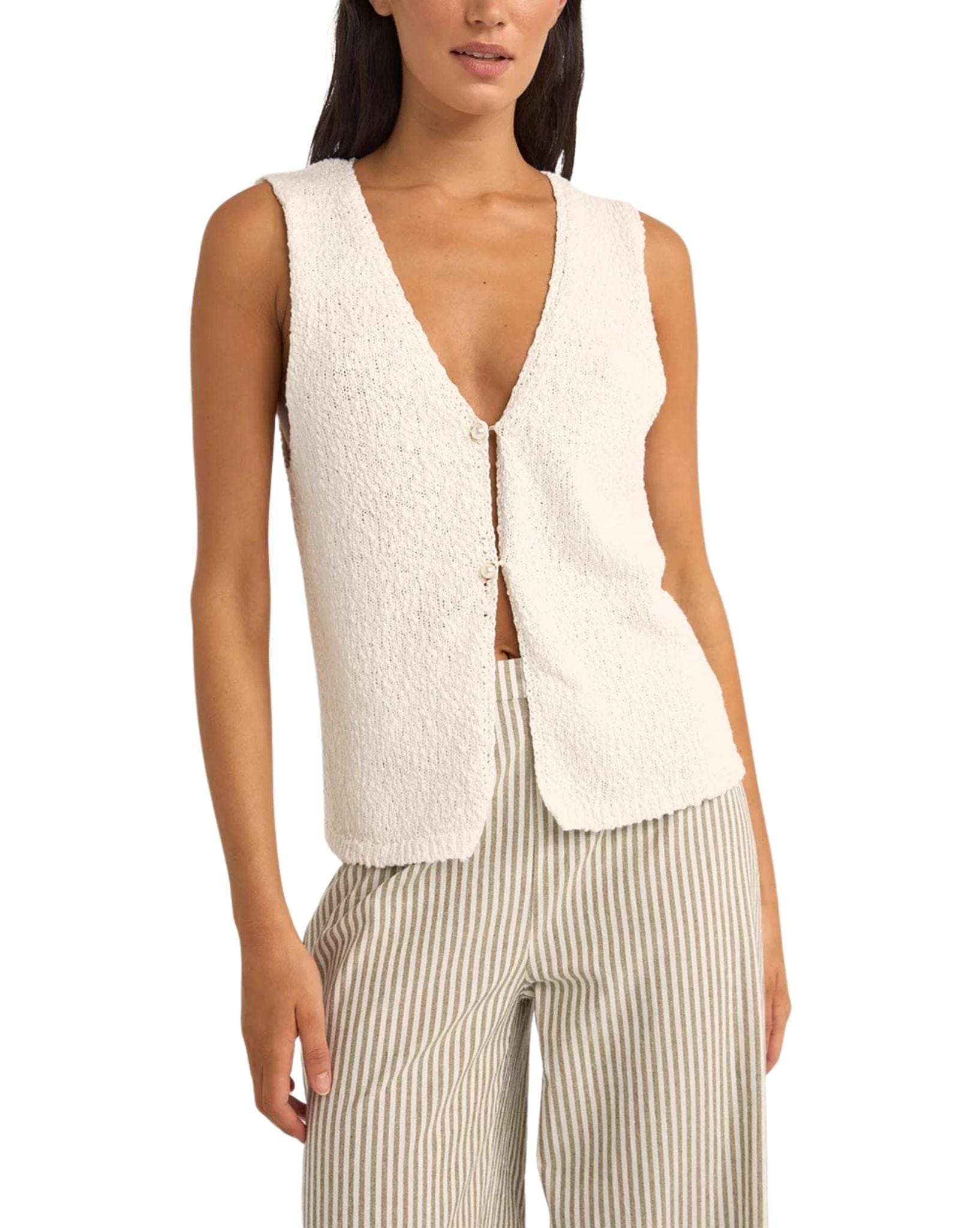 Rhythm Womens Adele Longline Knit Vest