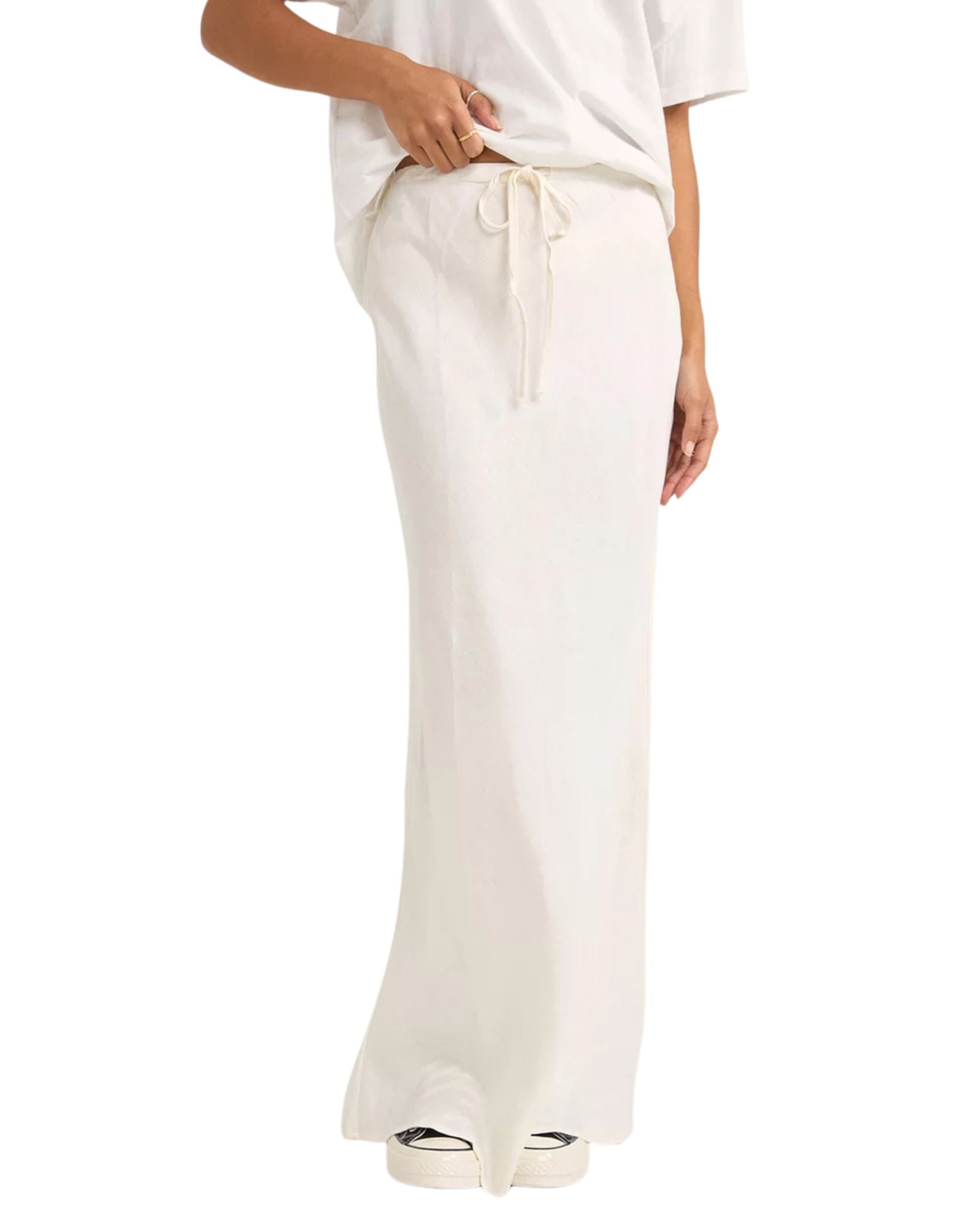 Rhythm Womens Bias Cut Maxi Skirt