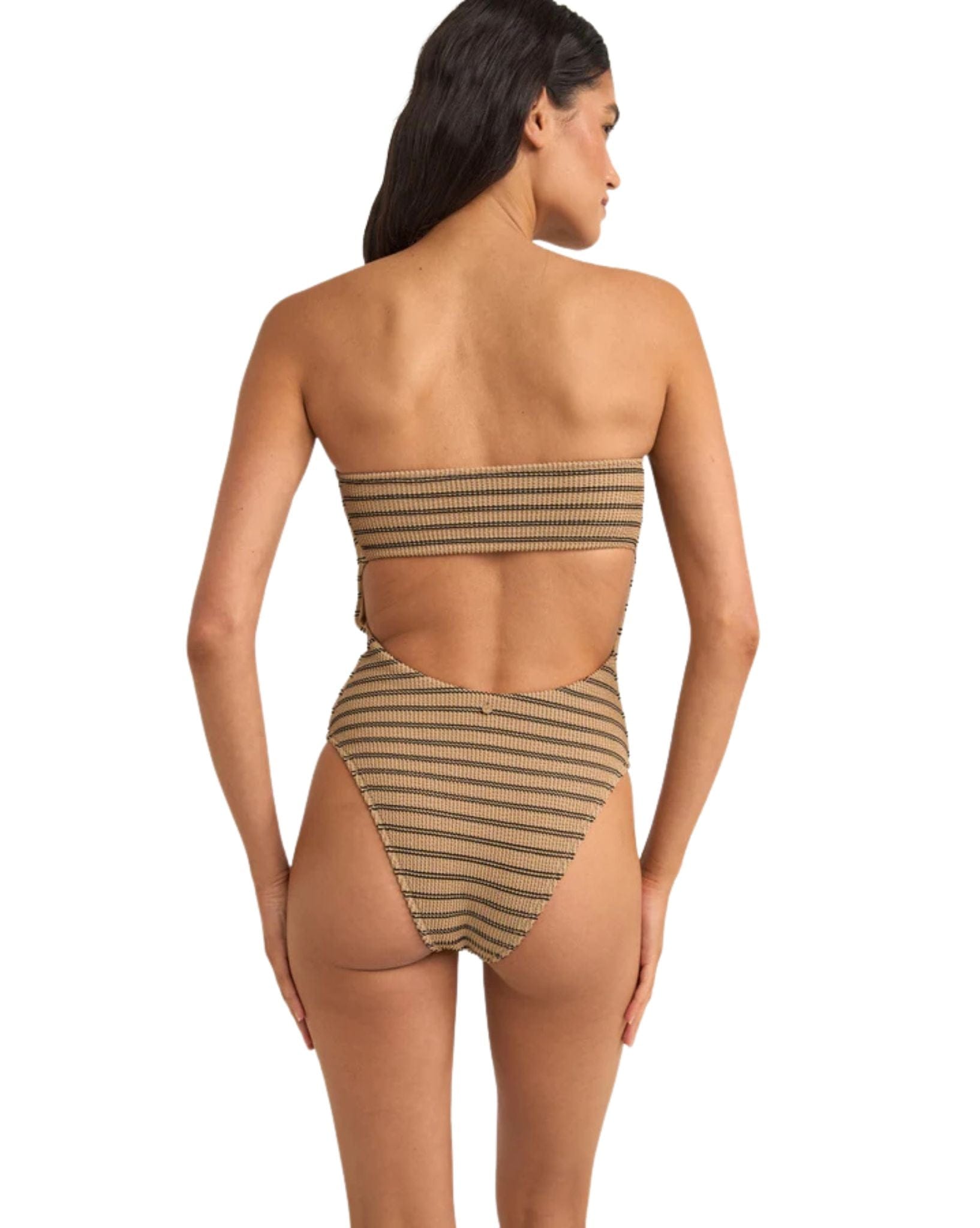 Rhythm Womens Sol Stripe Strapless One Piece