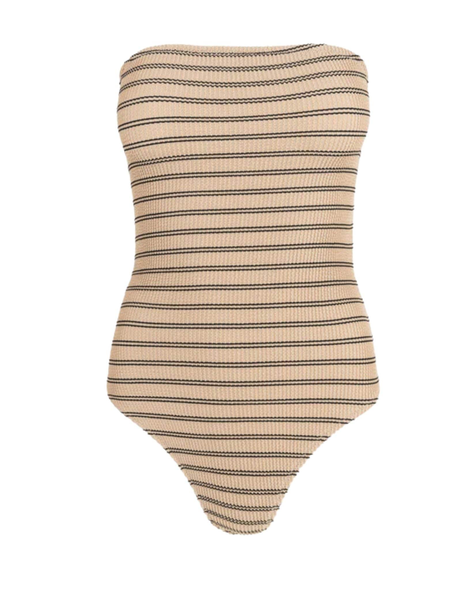 Rhythm Womens Sol Stripe Strapless One Piece