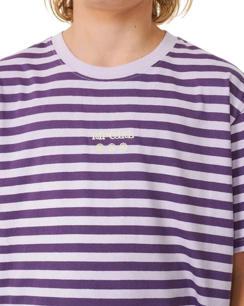 Ripcurl Earth Waves Stripe Tee - Kids