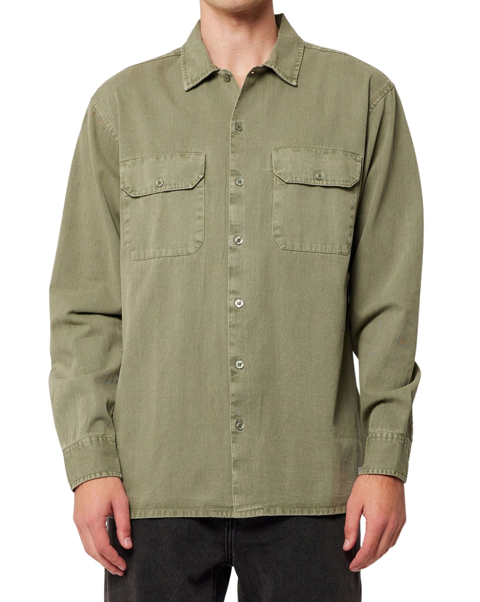 Rollas Mens Ezy Trade LS Shirt