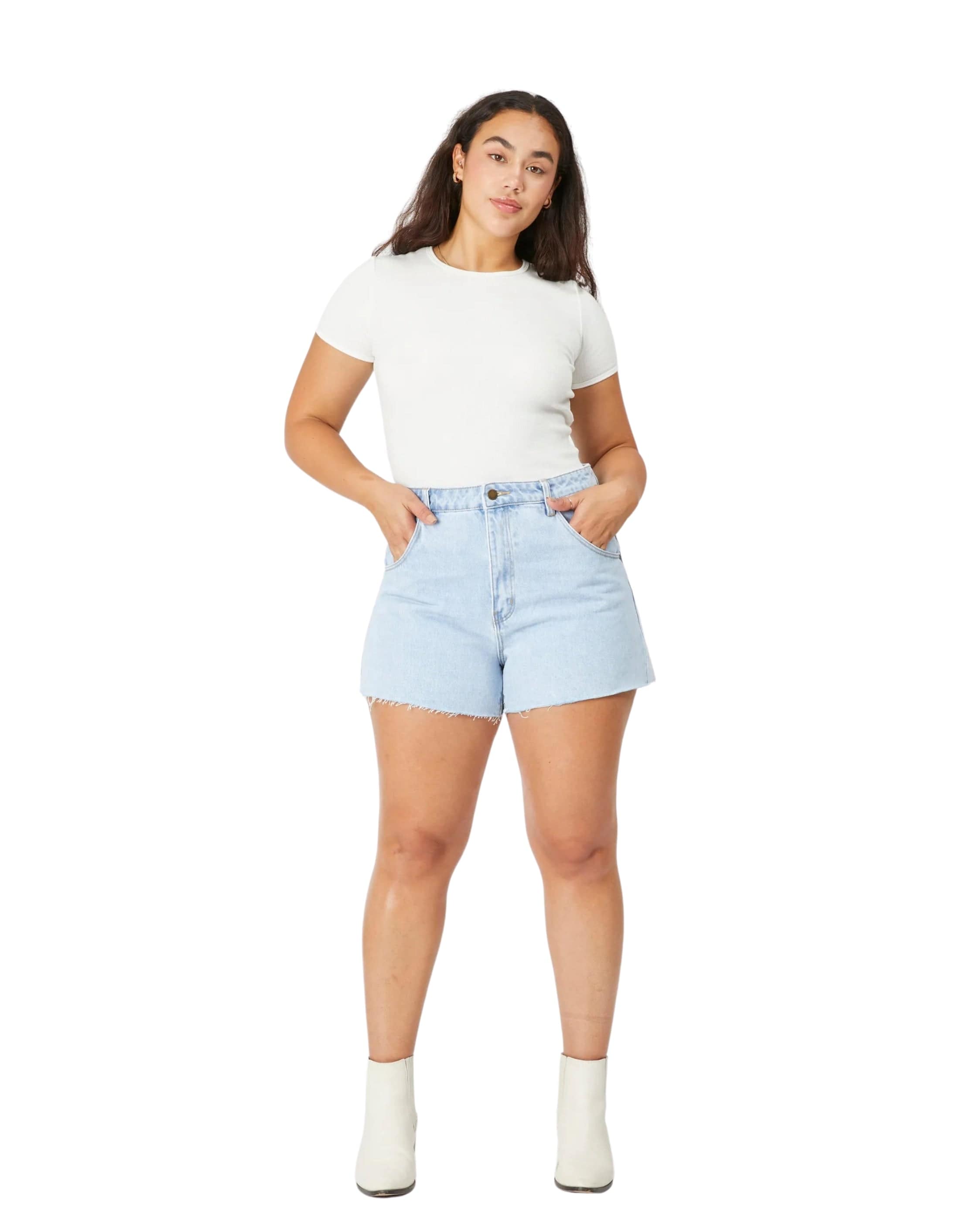 Rollas Mirage Short Nina Blue Organic