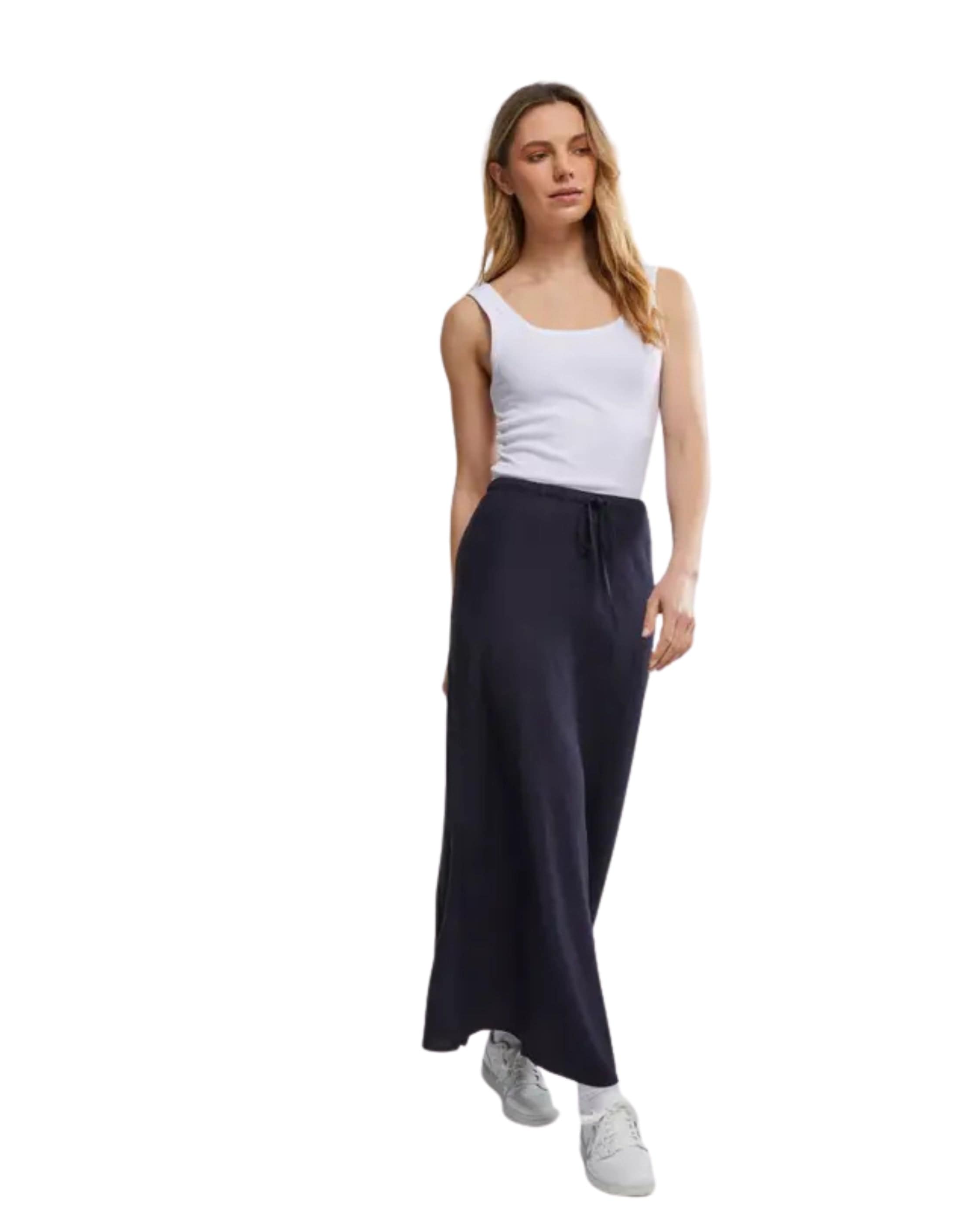 Rollas Slip Skirt Linen