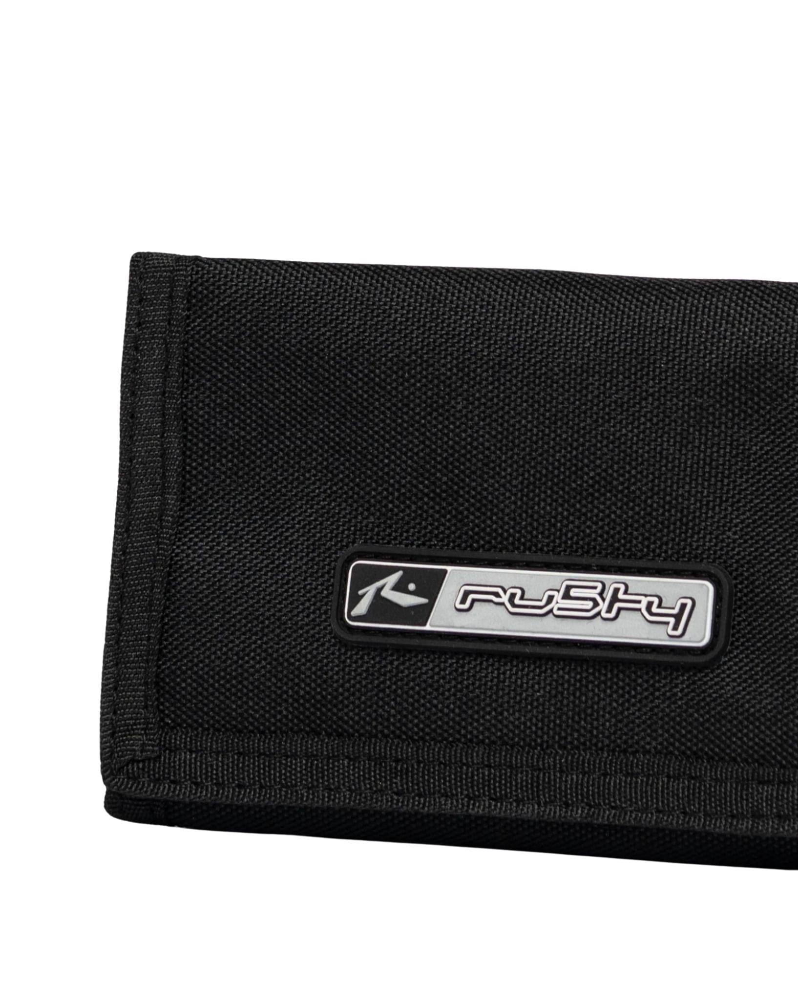 Rusty Mens Cyber Tri-Fold Wallet - Black