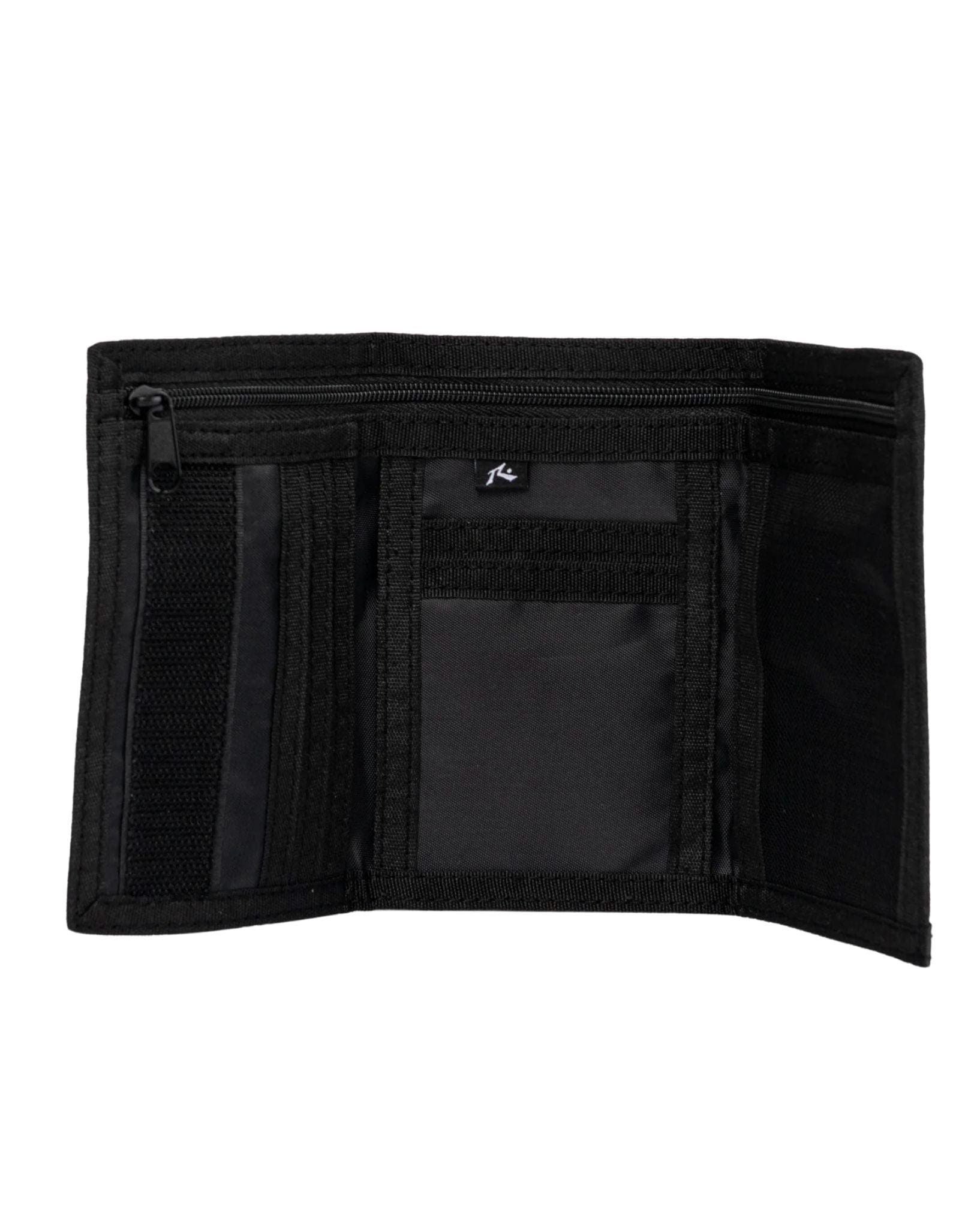 Rusty Mens Cyber Tri-Fold Wallet - Black