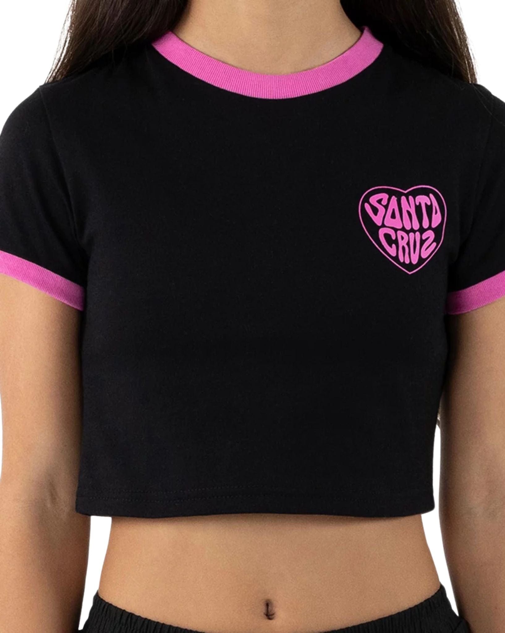 Santa Cruz Girls Balloon Heart Chest Tee