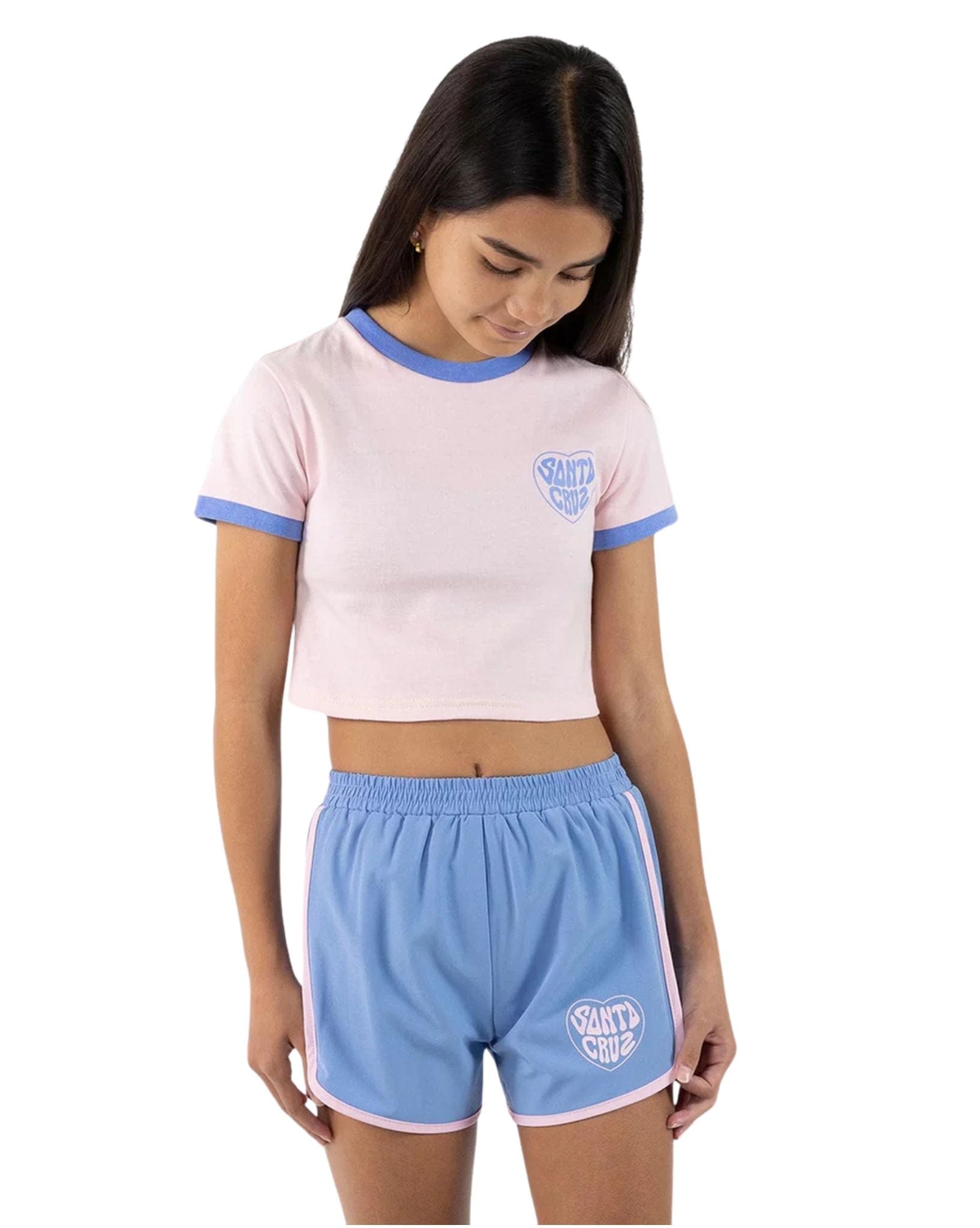 Santa Cruz Girls Balloon Heart Chest Tee