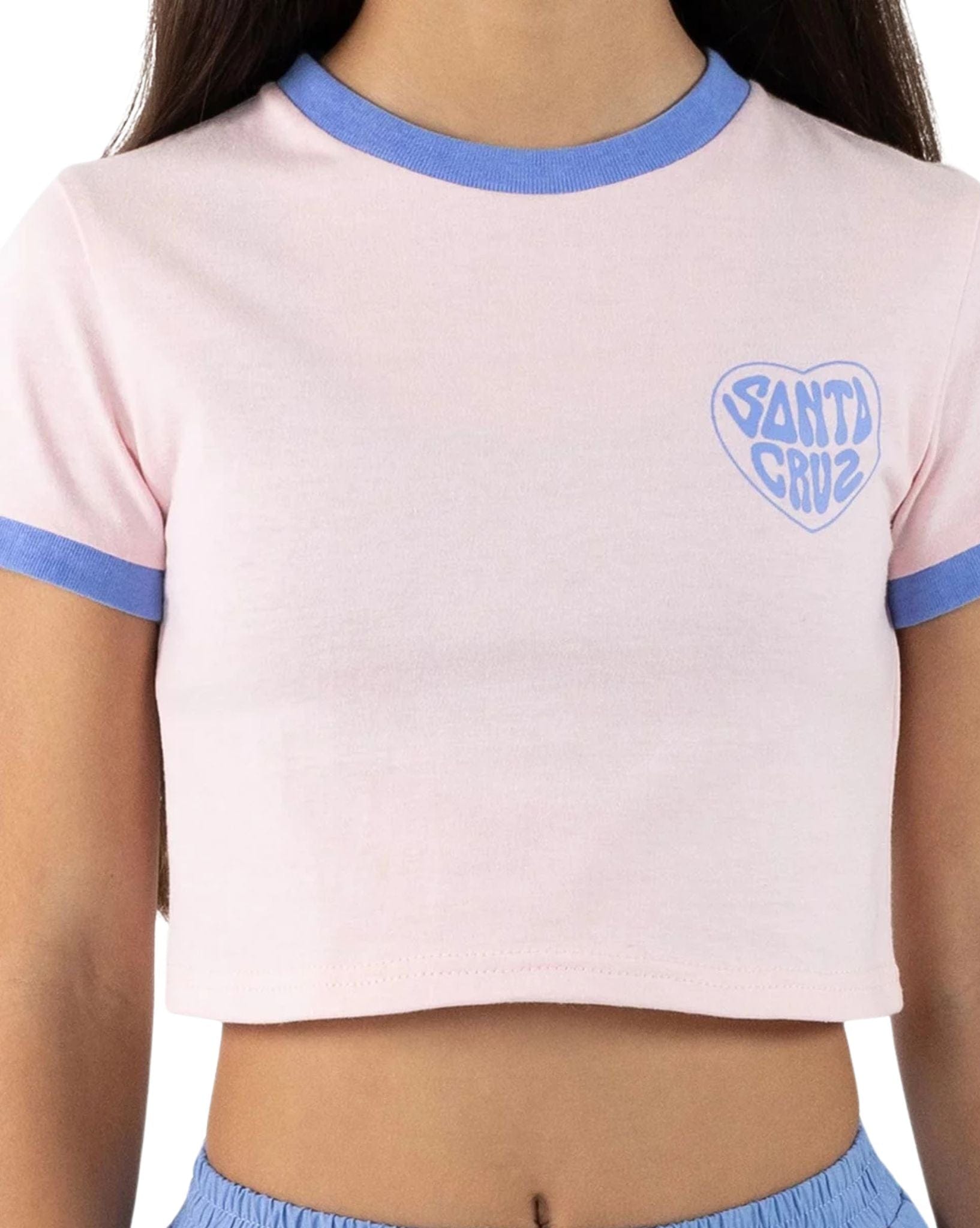 Santa Cruz Girls Balloon Heart Chest Tee