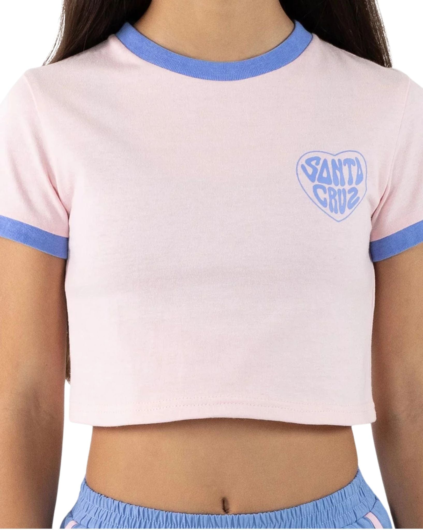 Santa Cruz Girls Balloon Heart Chest Tee