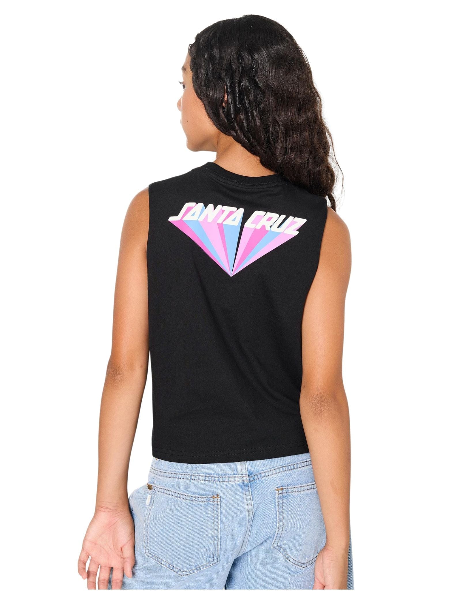 Santa Cruz SC Delta Strip Chest Muscle Crop Muscle Tee