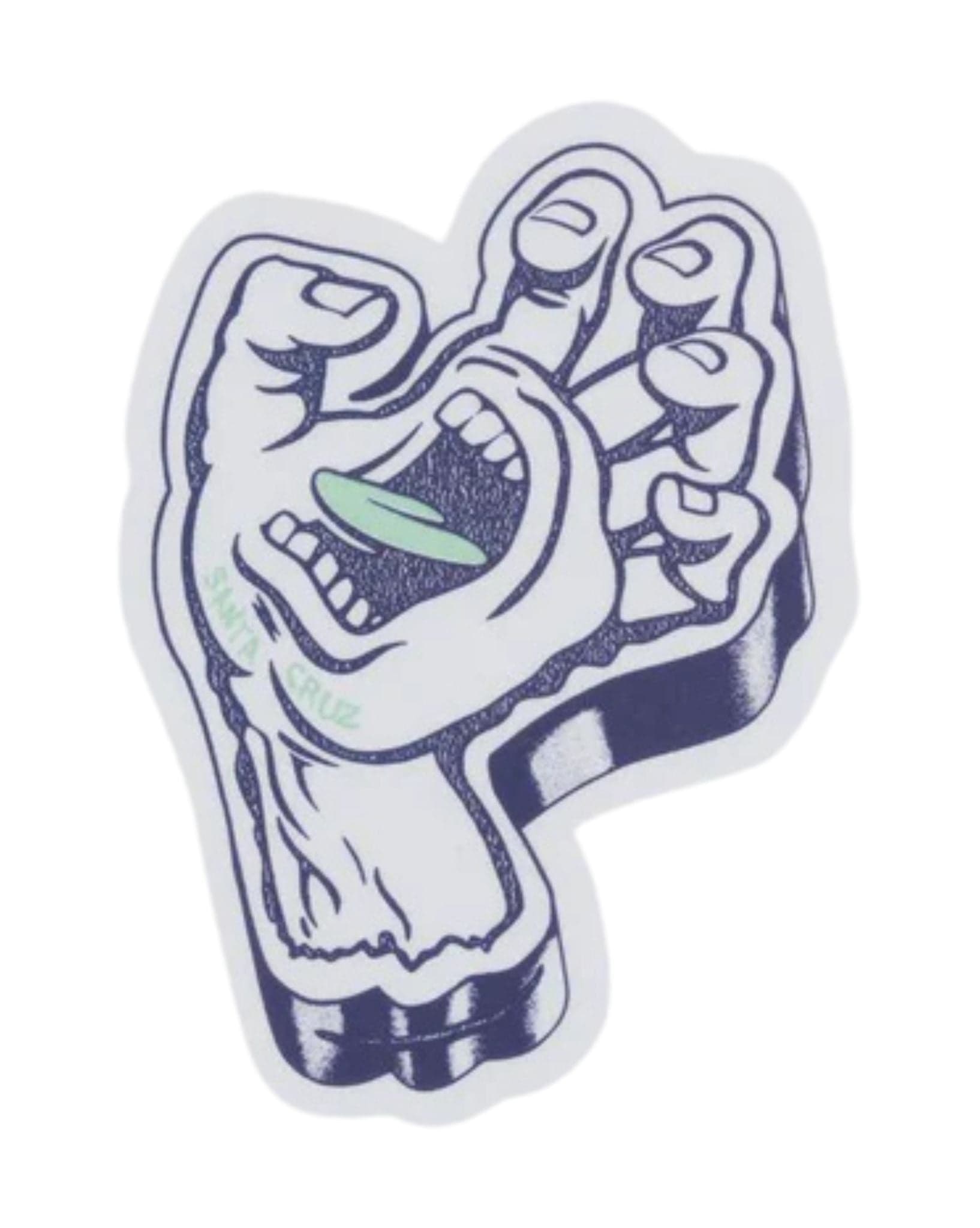 Santa Cruz Screaming Foam Hand Sticker