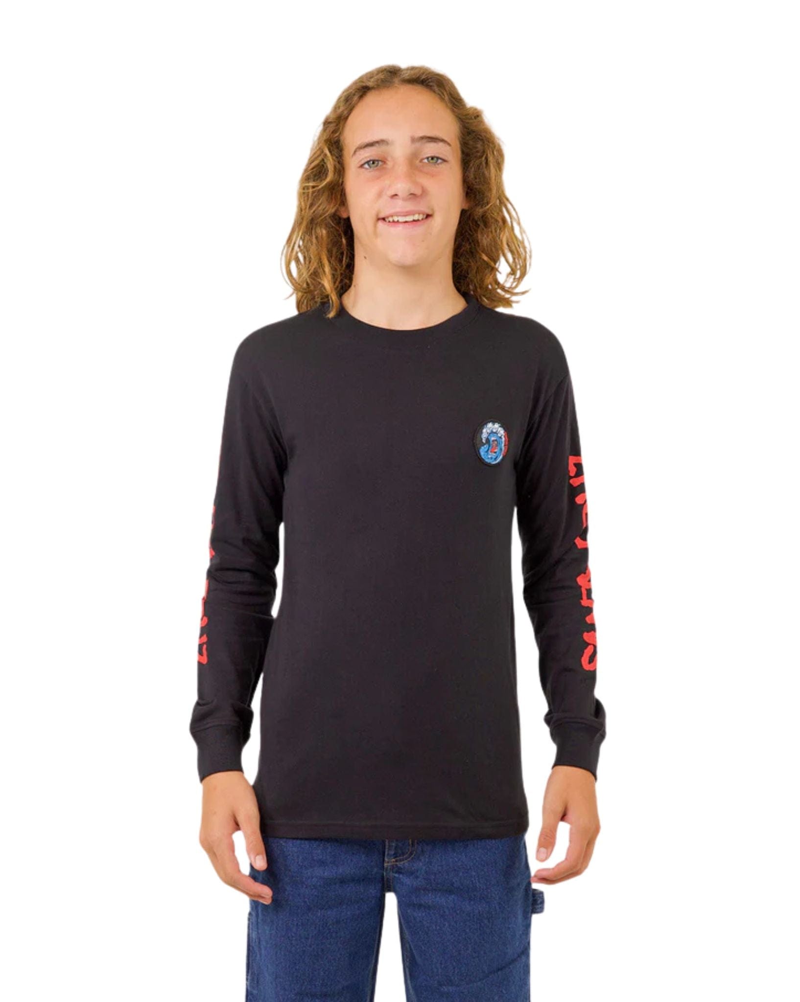 Santa Cruz Screaming Wave Sleeves LS Tee