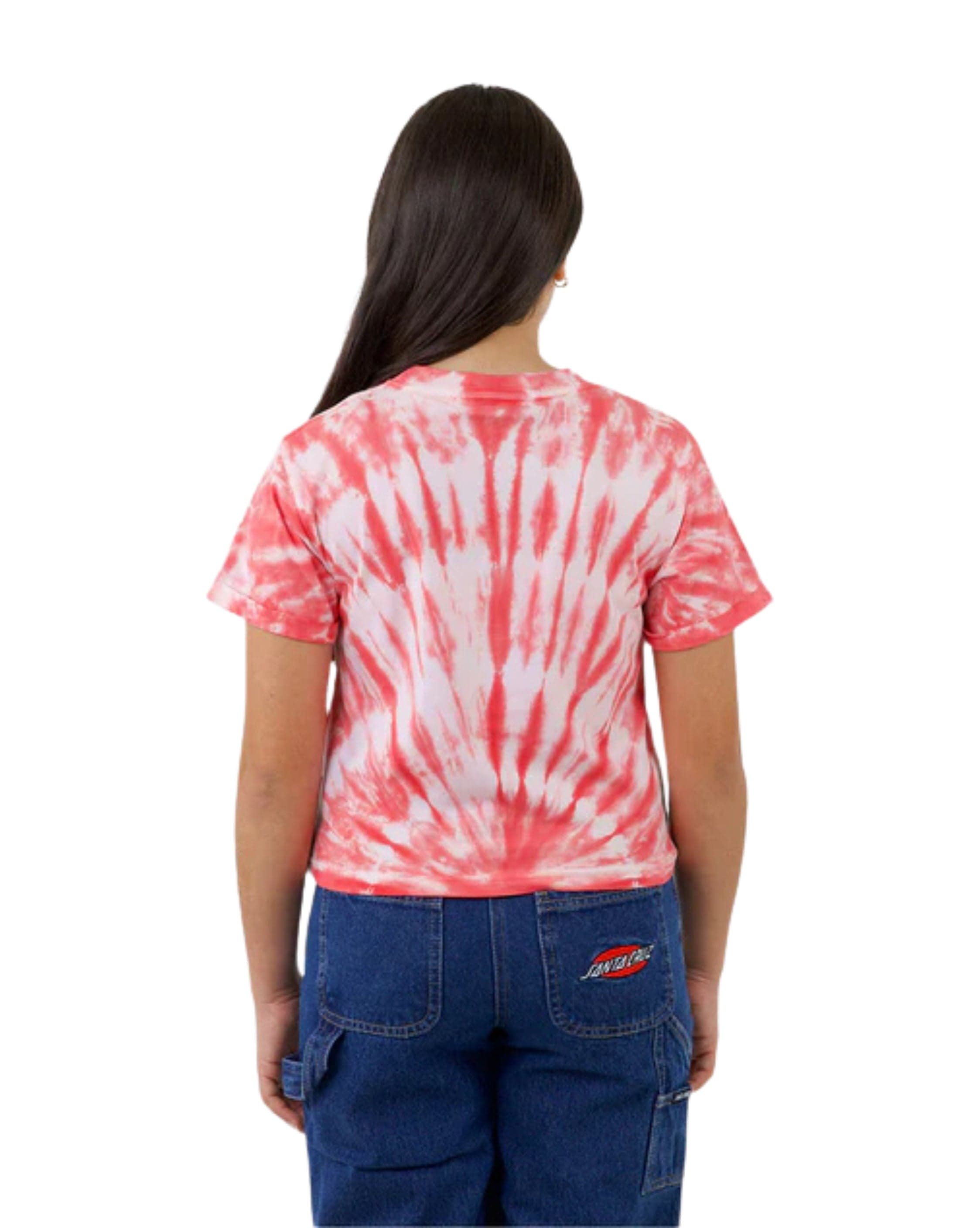 Santa Cruz Tropic Strip Santa Cruz Girls Cropped Pocket T-Shirt