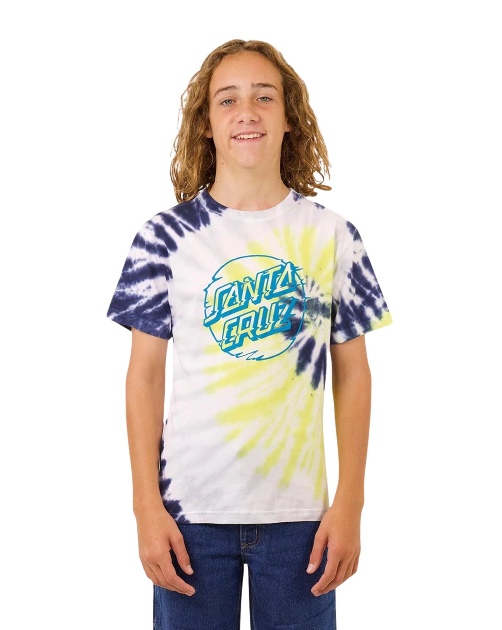 Santa Cruz Vivid Dot Mono Front Tee