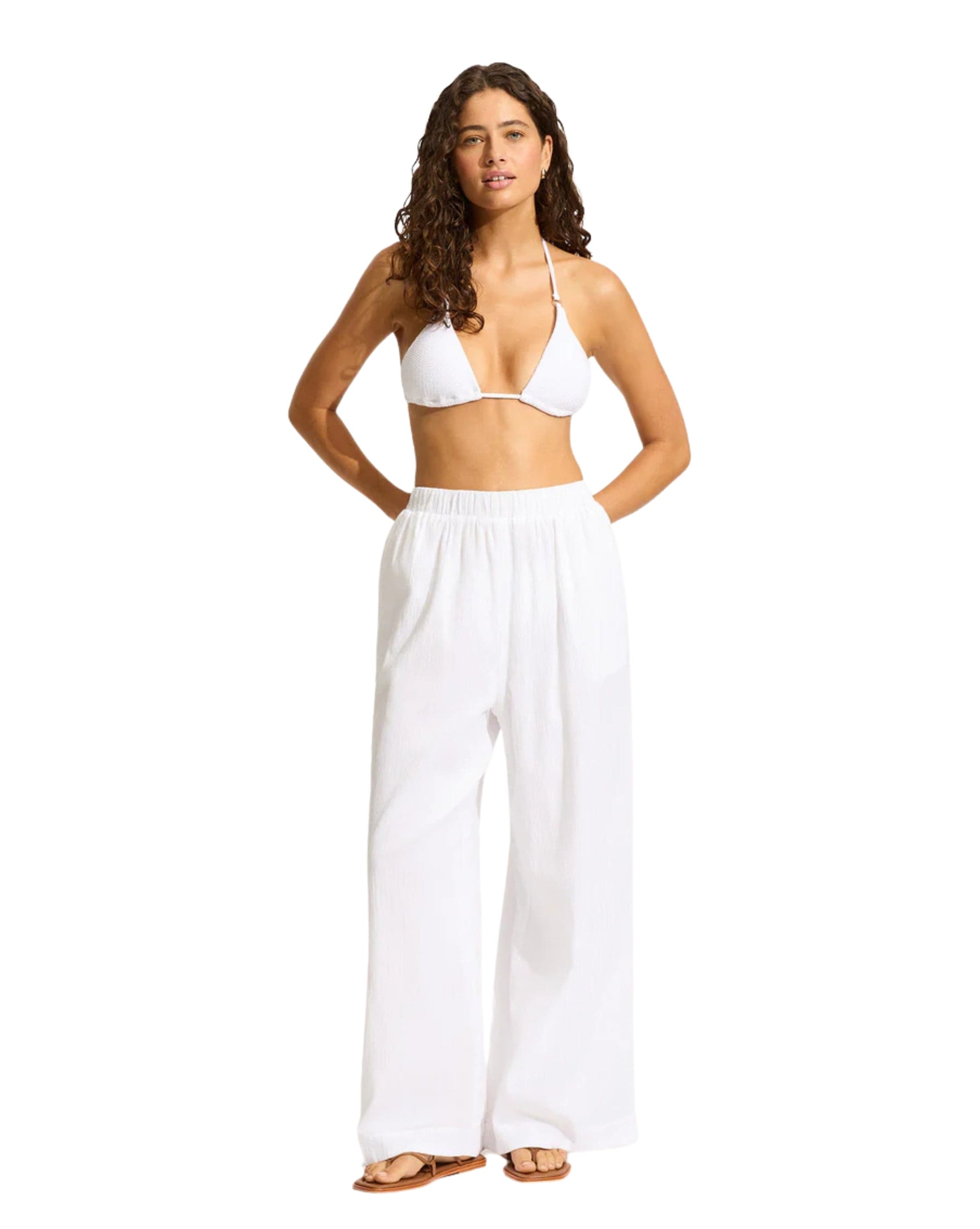 Seafolly Beached It Crinkle Beach Pant