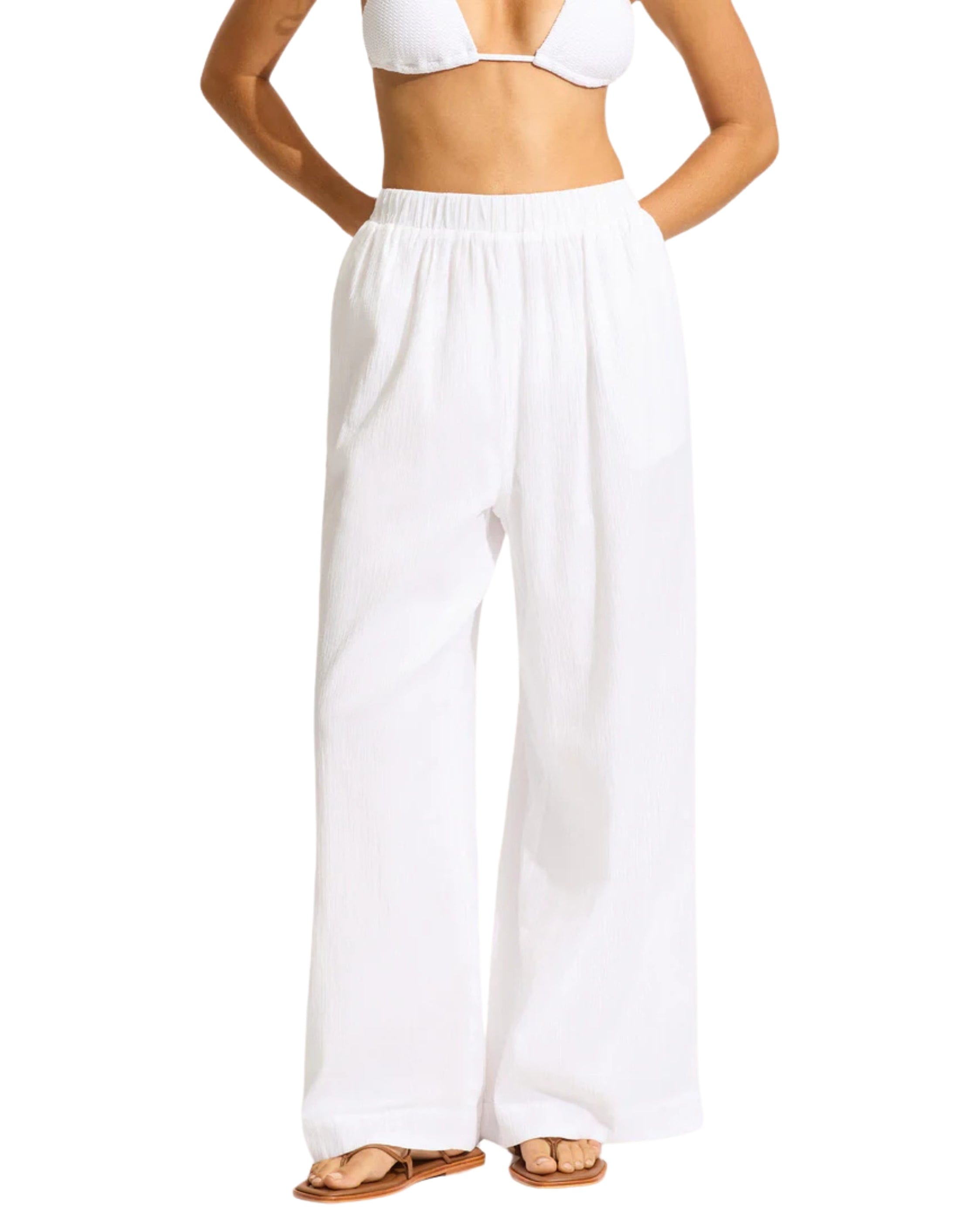 Seafolly Beached It Crinkle Beach Pant