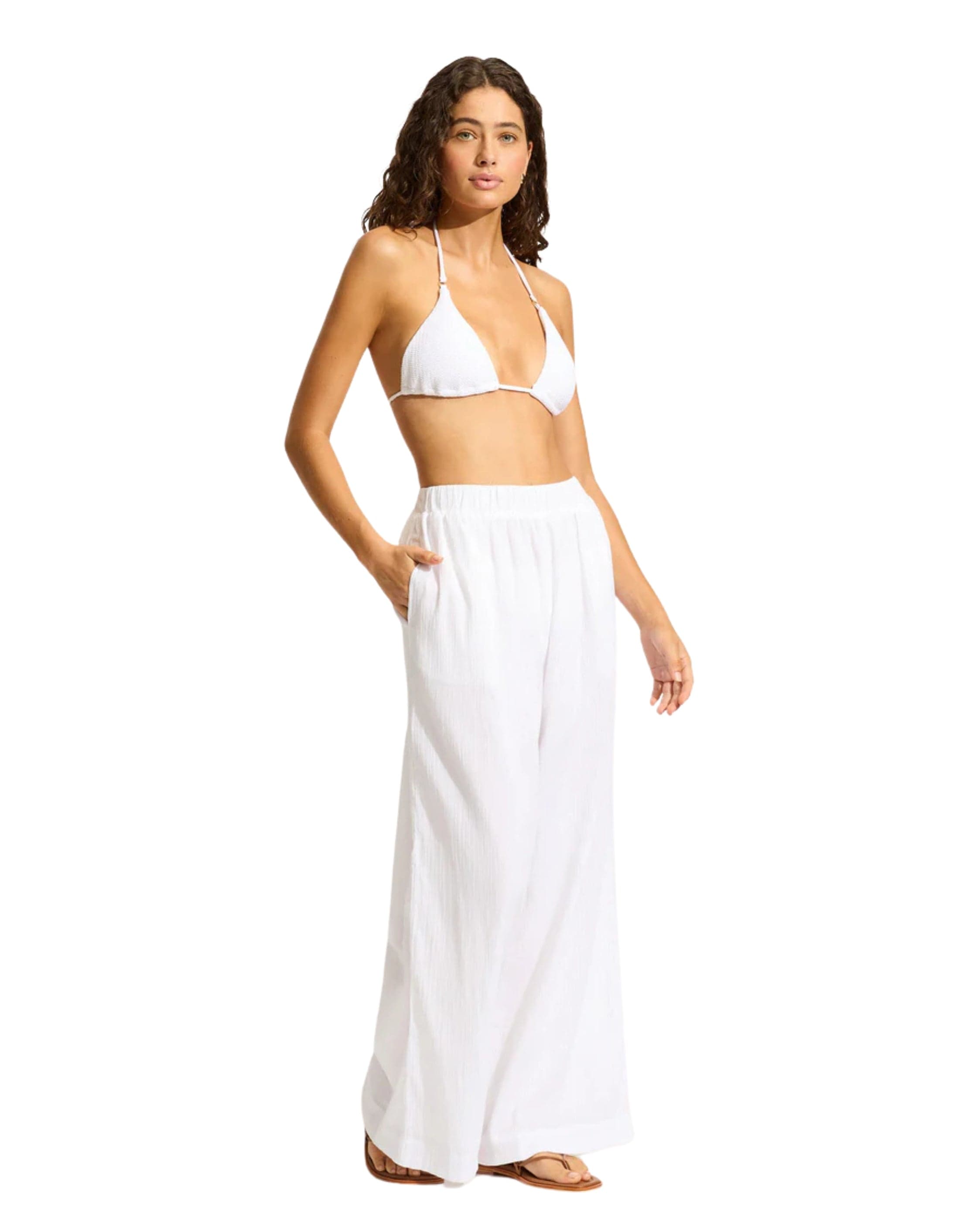 Seafolly Beached It Crinkle Beach Pant