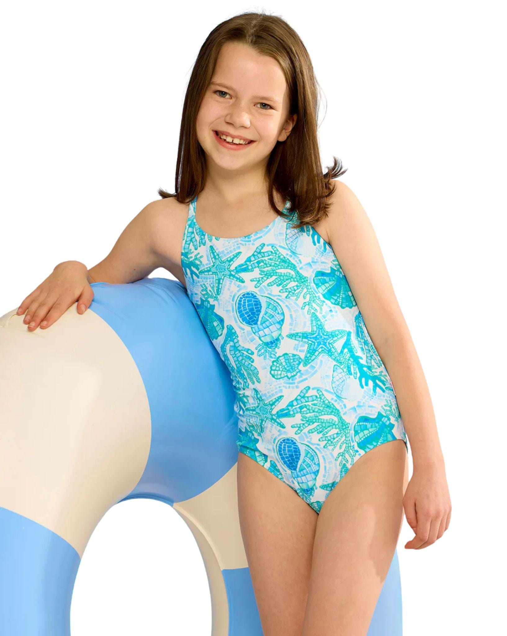 Seafolly Girls La Mer Blue One Piece