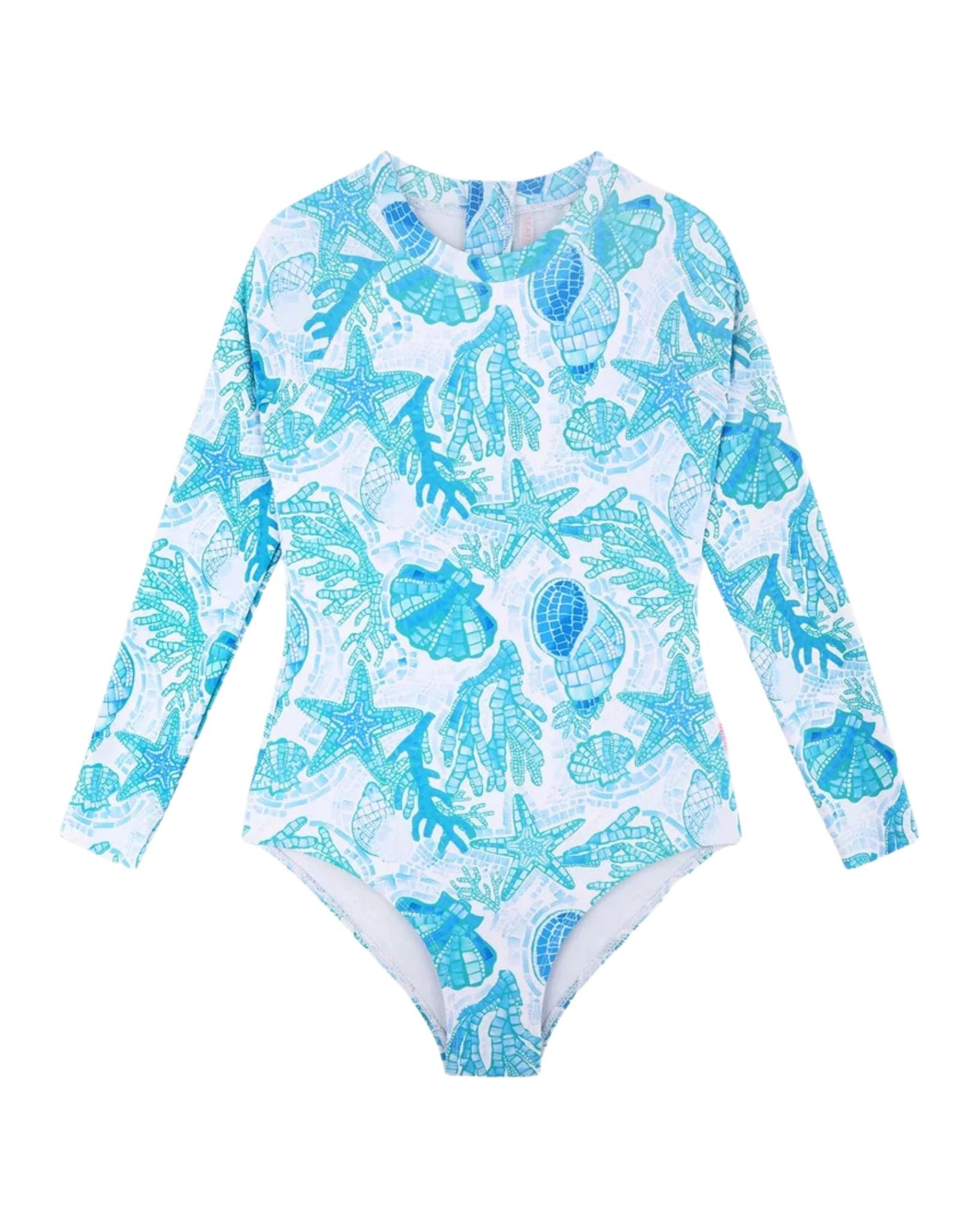 Seafolly Girls La Mer Blue Paddlesuit