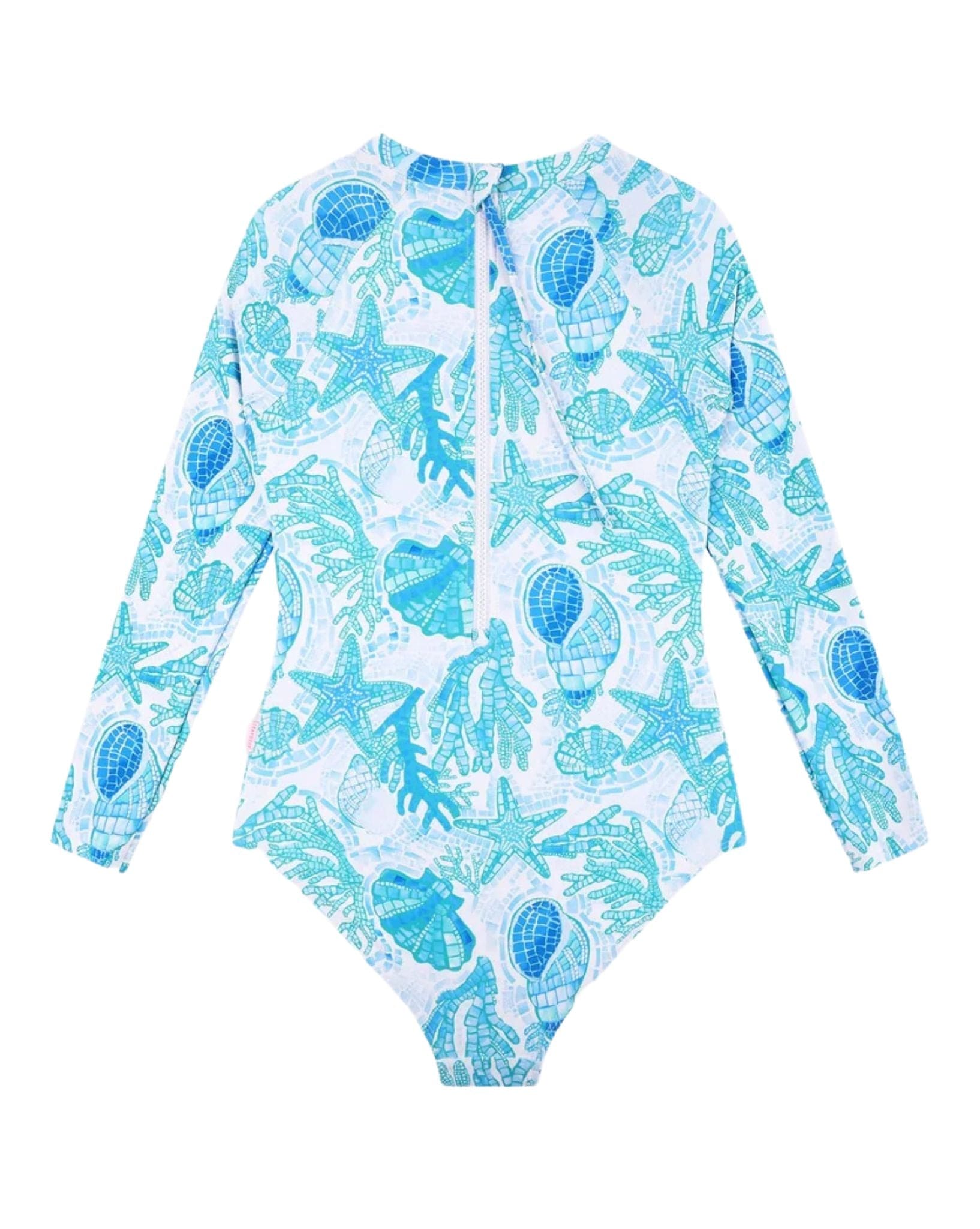 Seafolly Girls La Mer Blue Paddlesuit