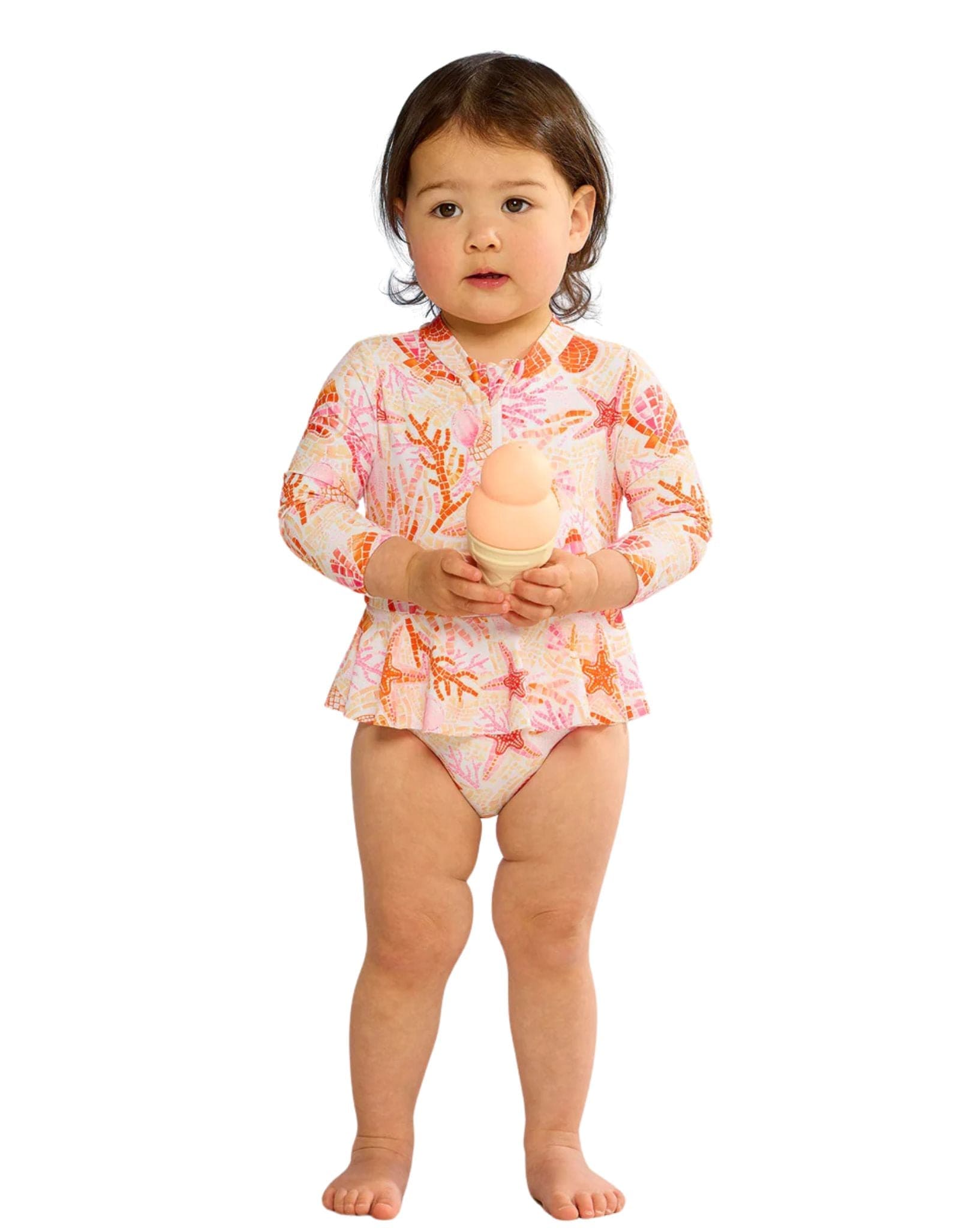 Seafolly Girls La Mer Flounce Suit One-piece