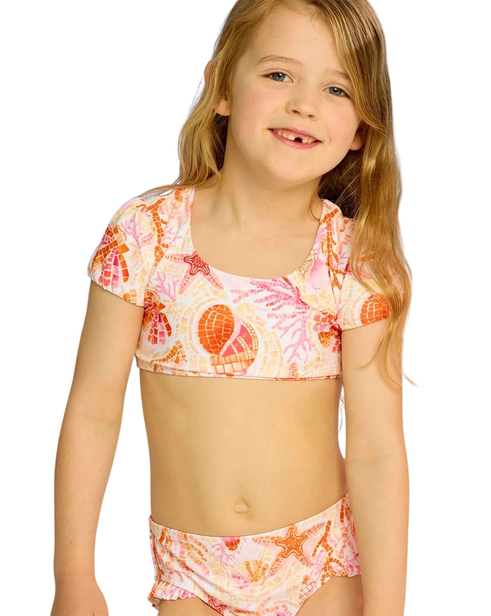 Seafolly Girls La Mer Sleeve Bikini Set