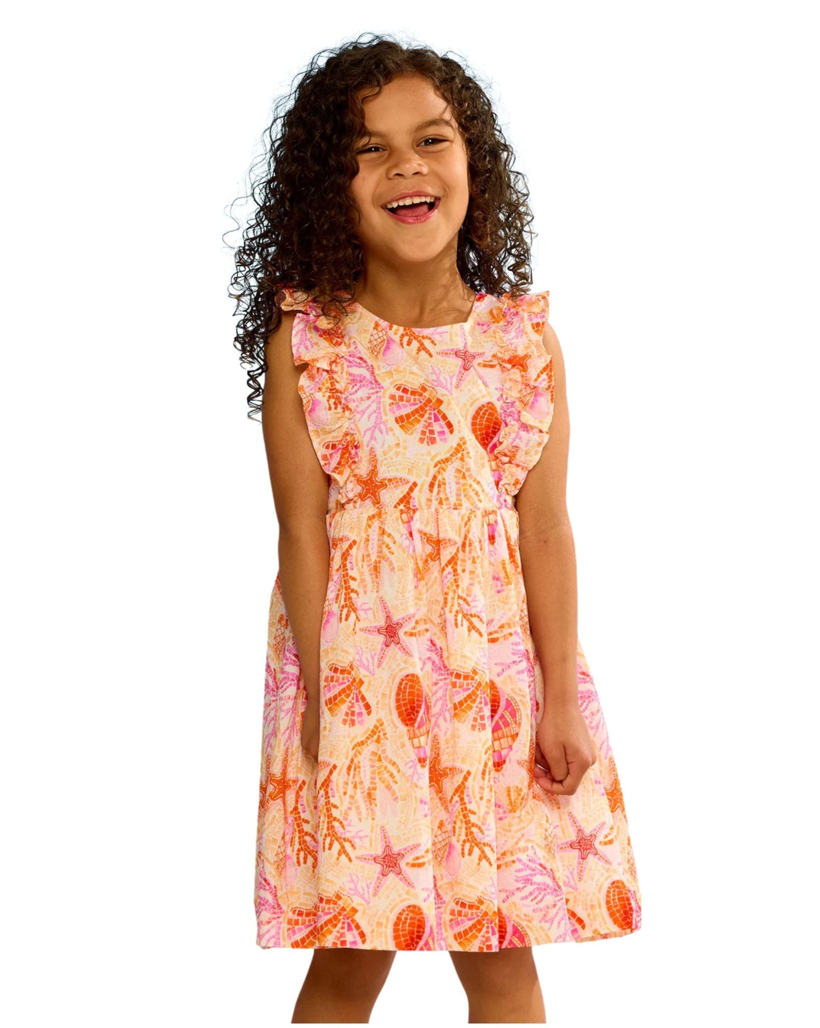 Seafolly Girls La Mer Yardage Frill Dress