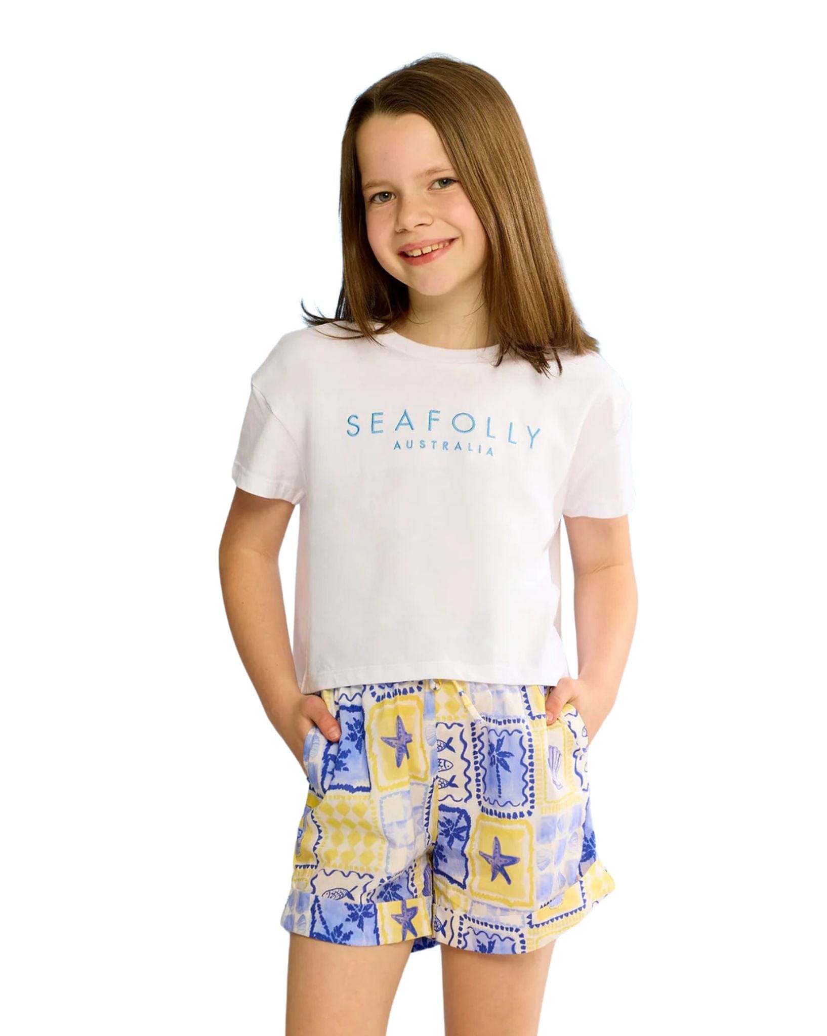 Seafolly Girls Palma Yardage Shorts