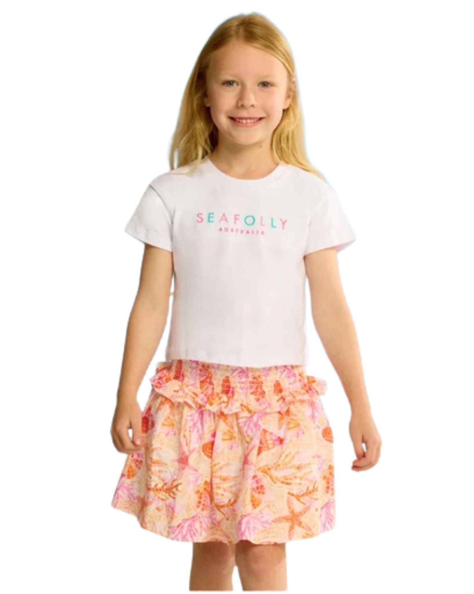 Seafolly Girls Yardage Shirred Skirt La Mer